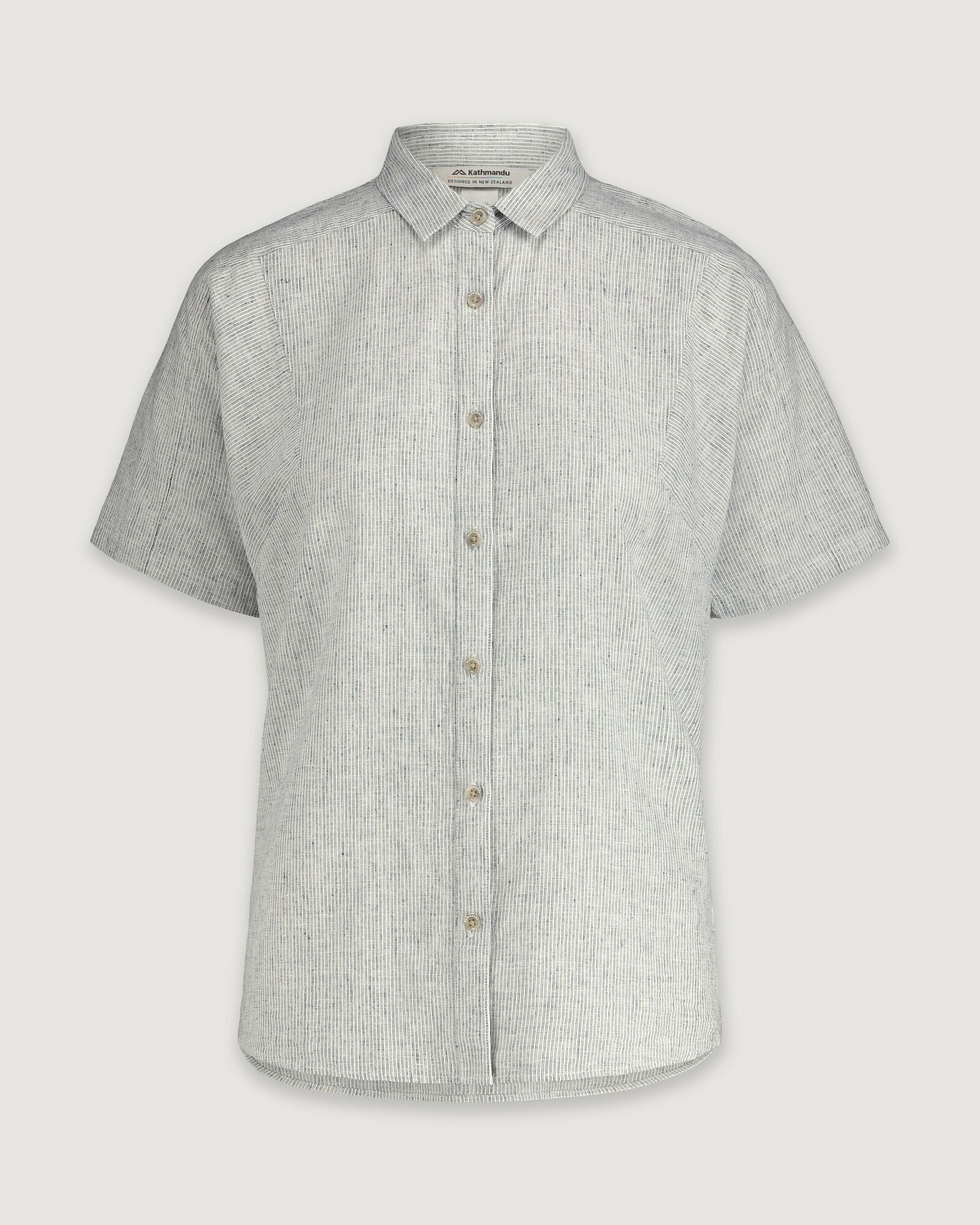 Flaxton Wmns S/S Shirt v3 - Night Mini Stripe - Image 5