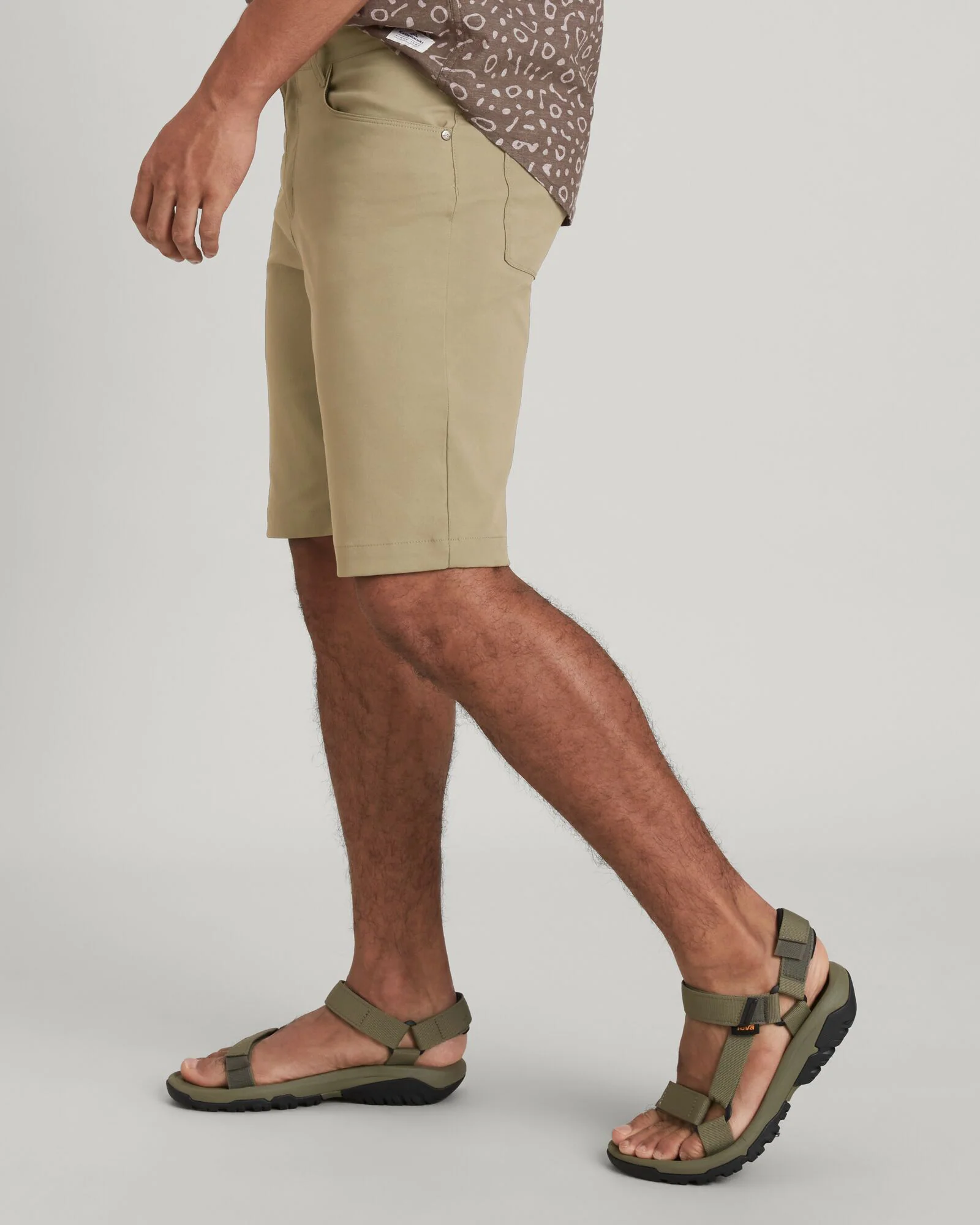Men's Flight Shorts - Olive Grey - Image 3