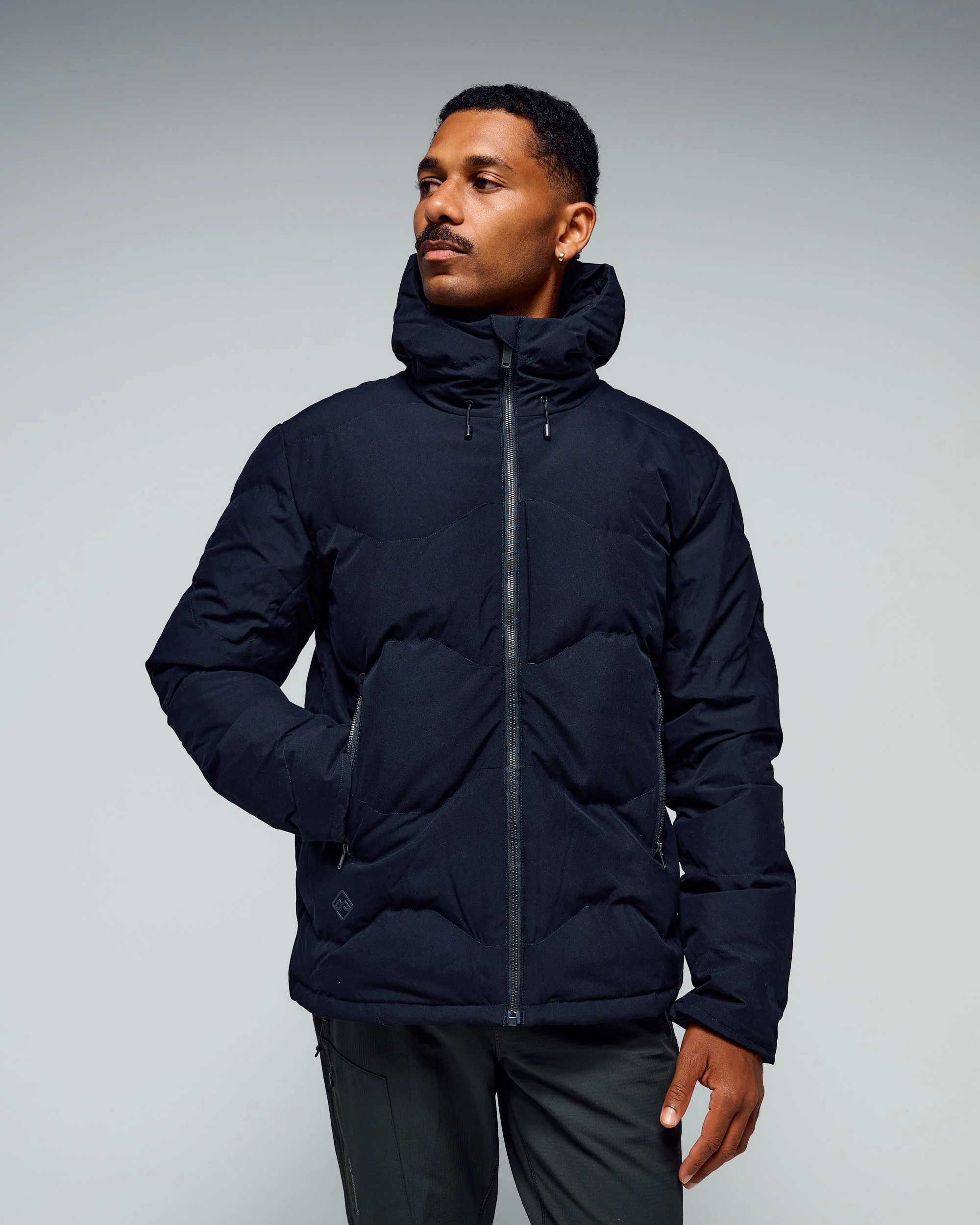 Men's Frisco X Hooded Down Jacket - Black - Image 3