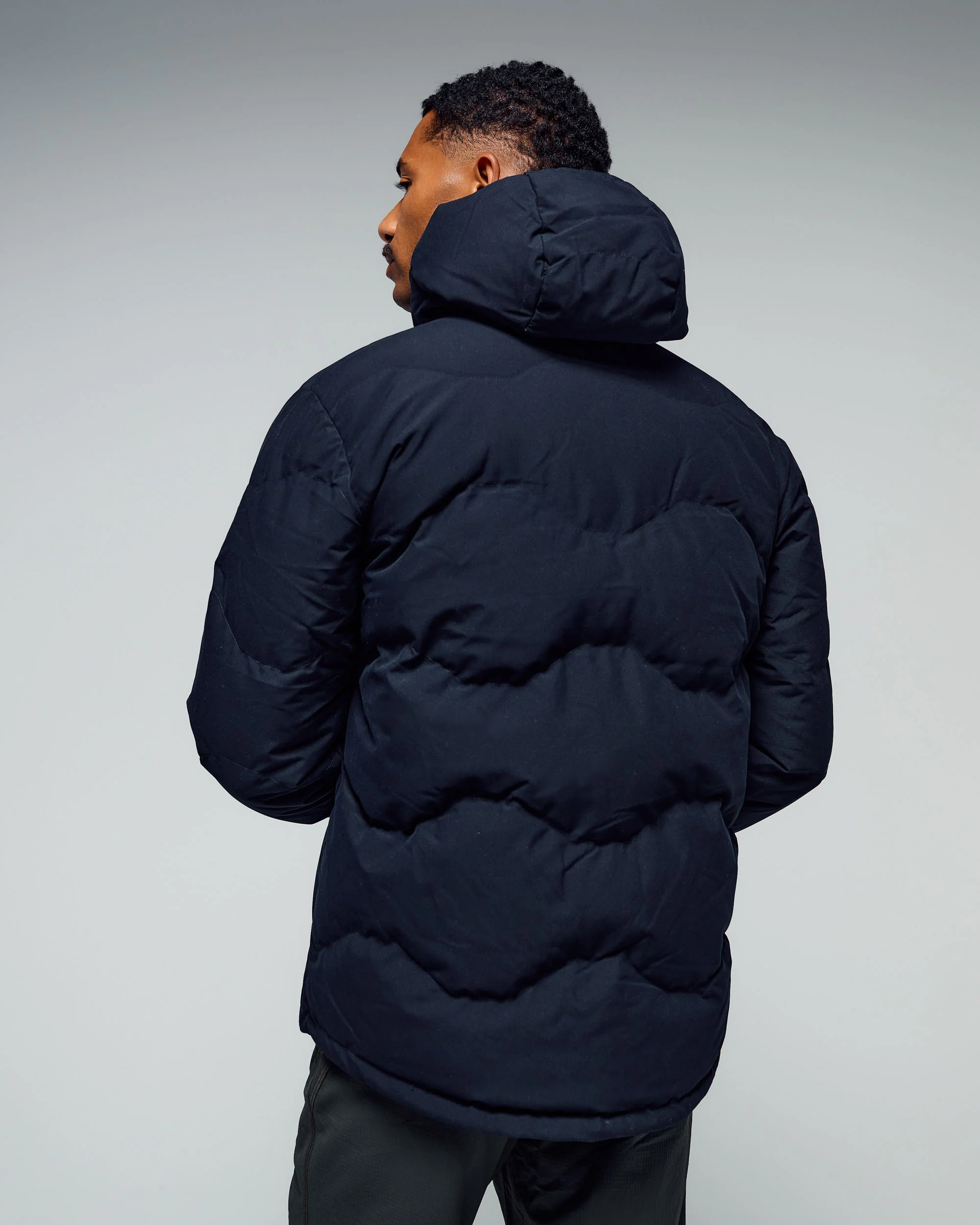 Men's Frisco X Hooded Down Jacket - Black - Image 4