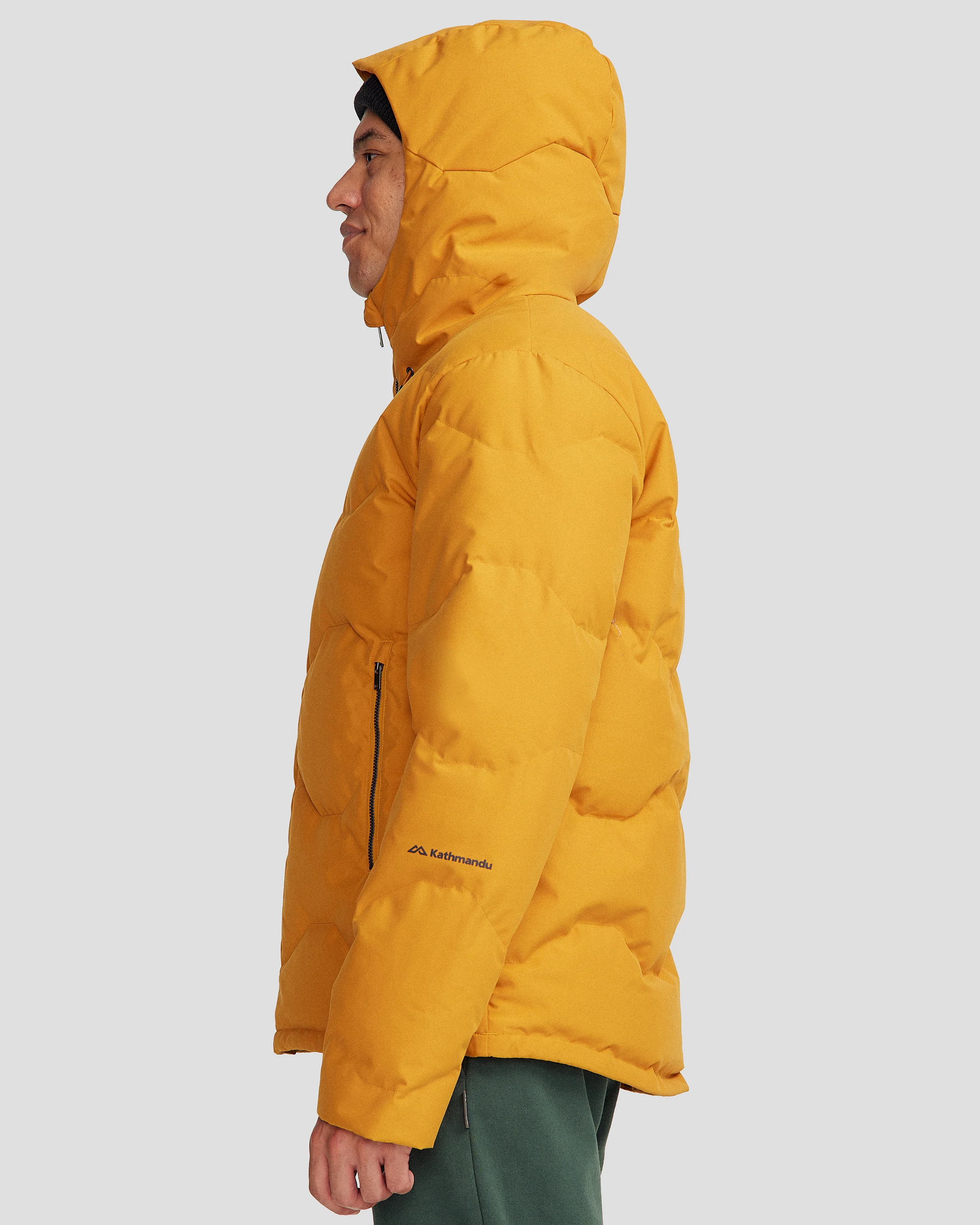 Men's Frisco X Down Hooded Jacket - Golden Oak - Image 3