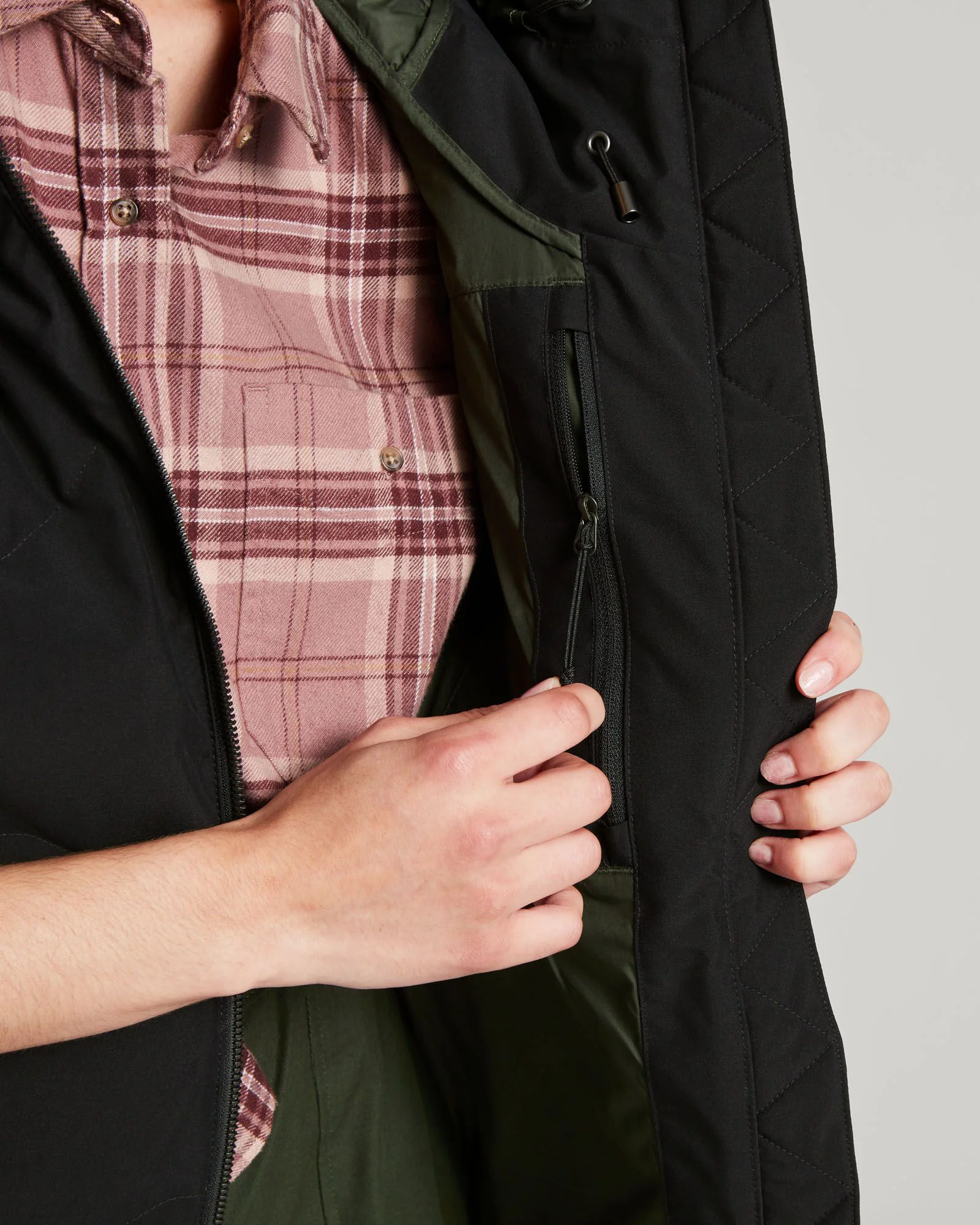 Women's Frisco X Hooded Down Vest - Black - Image 7