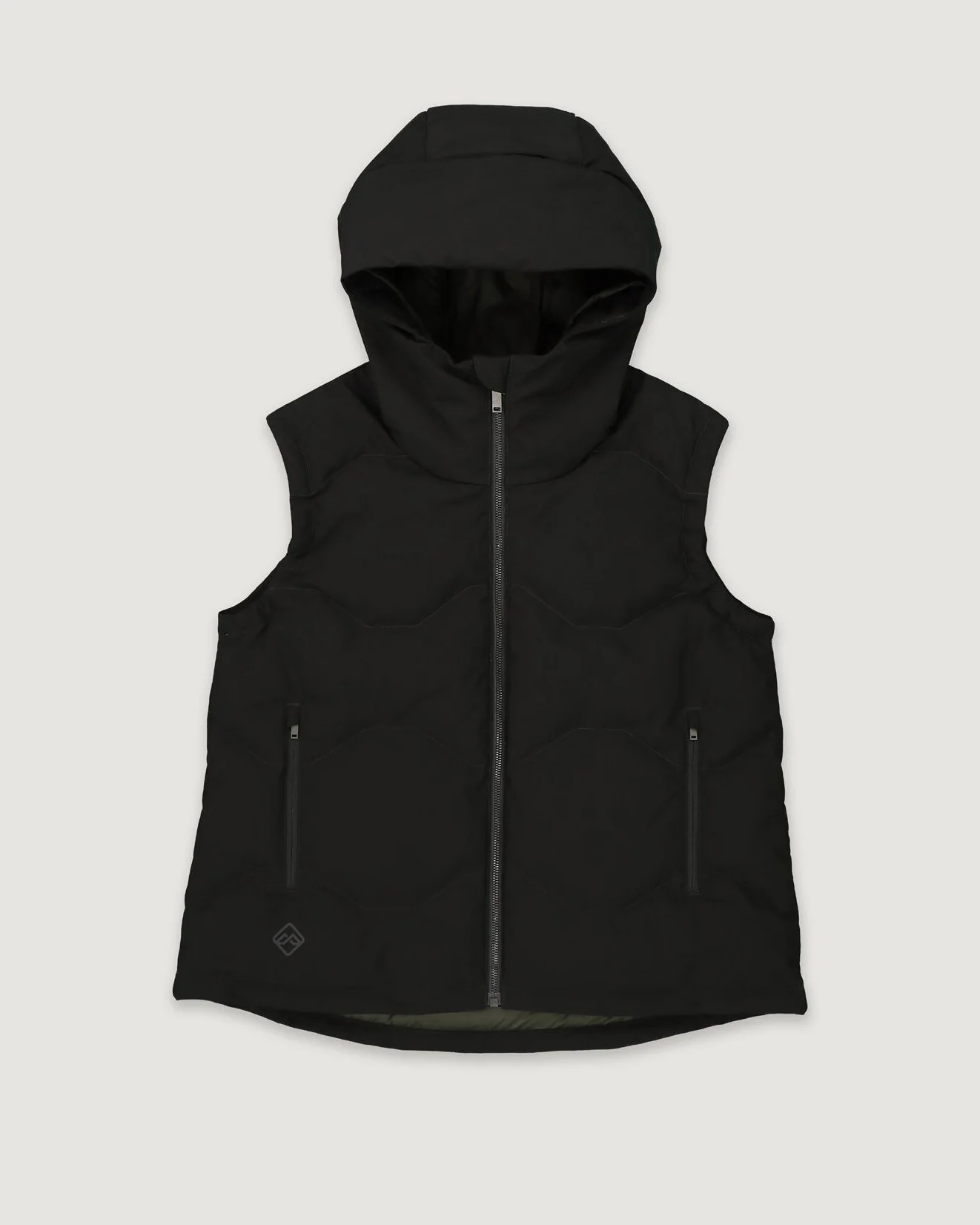 Women's Frisco X Hooded Down Vest - Black - Image 8