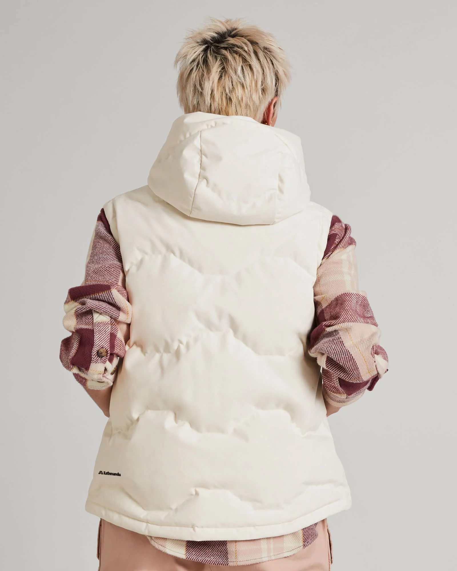 Women's Frisco X Hooded Down Vest - Natural - Image 6