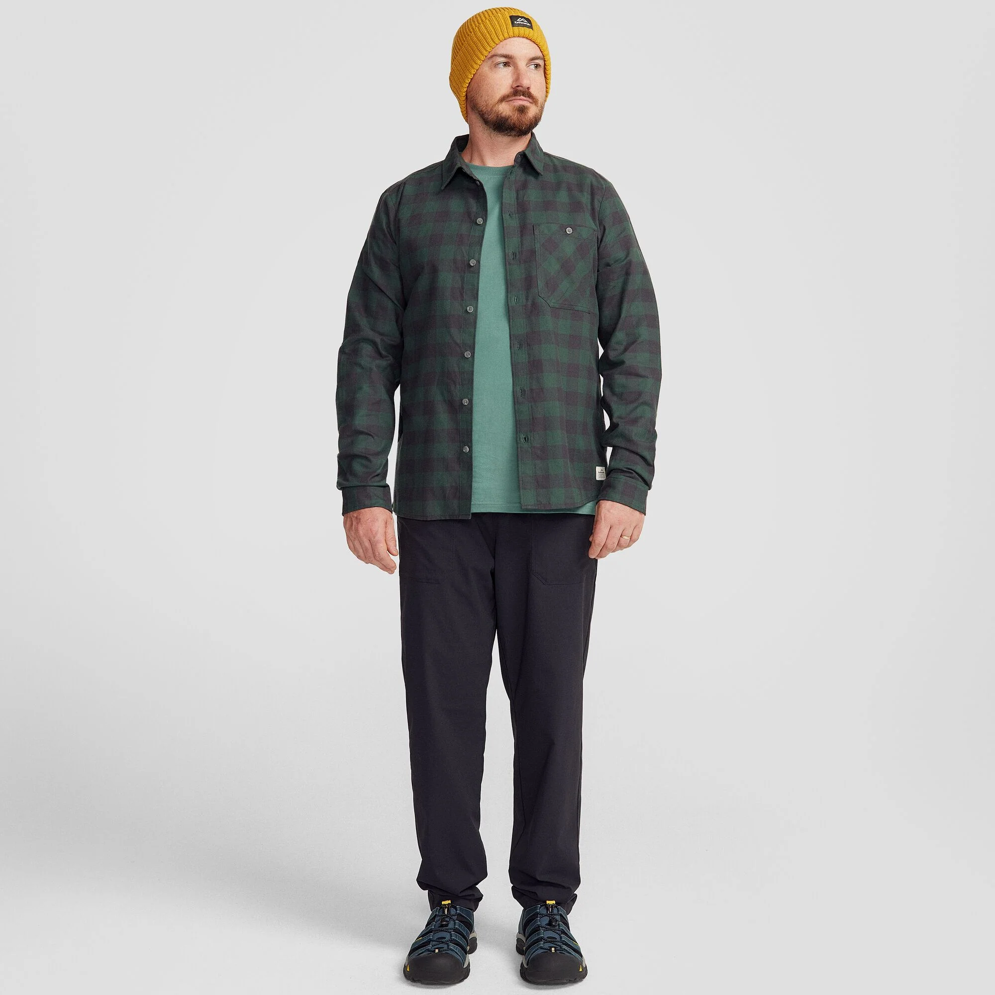 Fyfe Men's L/S Shirt - Forest Gingham - Image 2