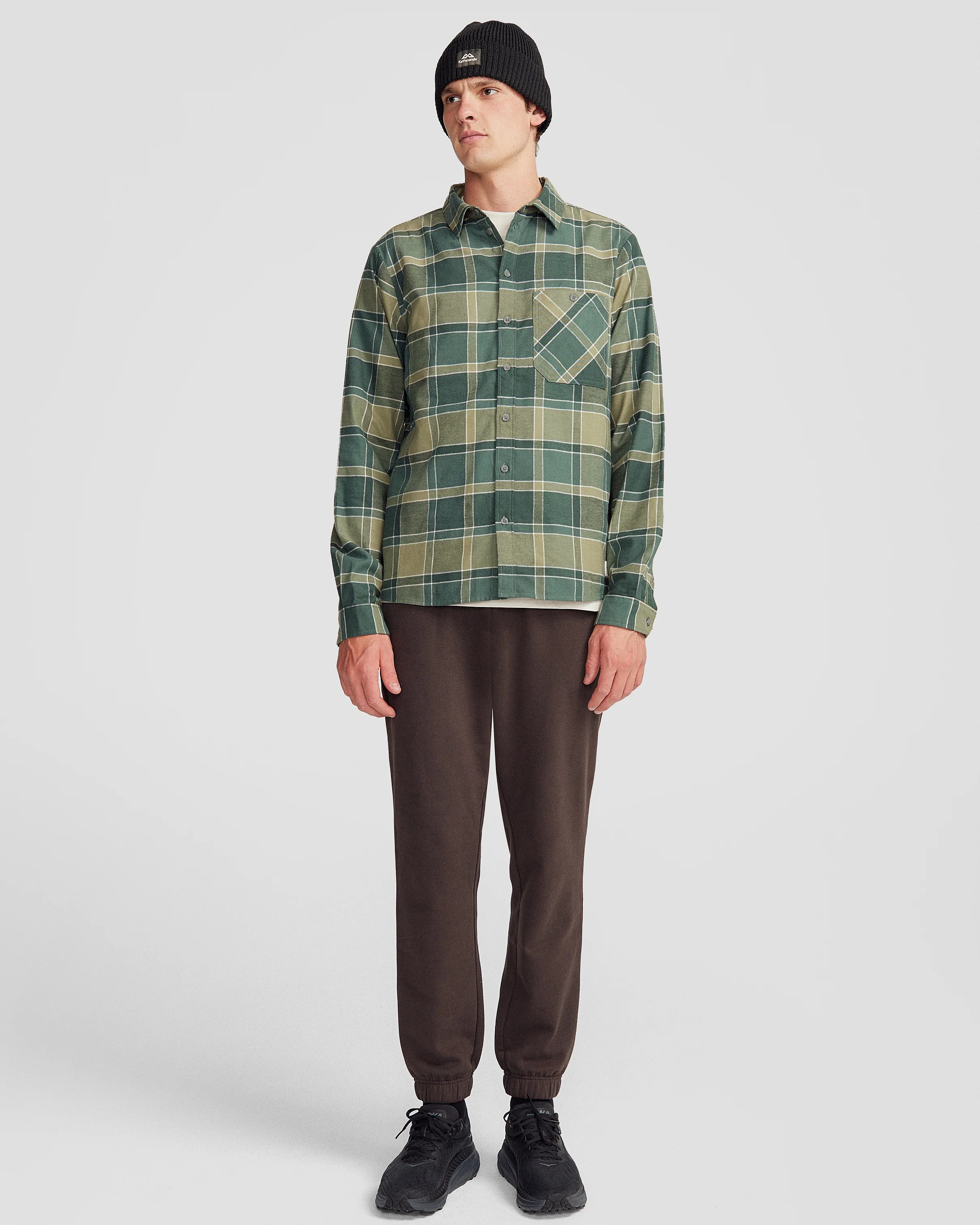 Fyfe Men's L/S Shirt - Forest Plaid - Image 2