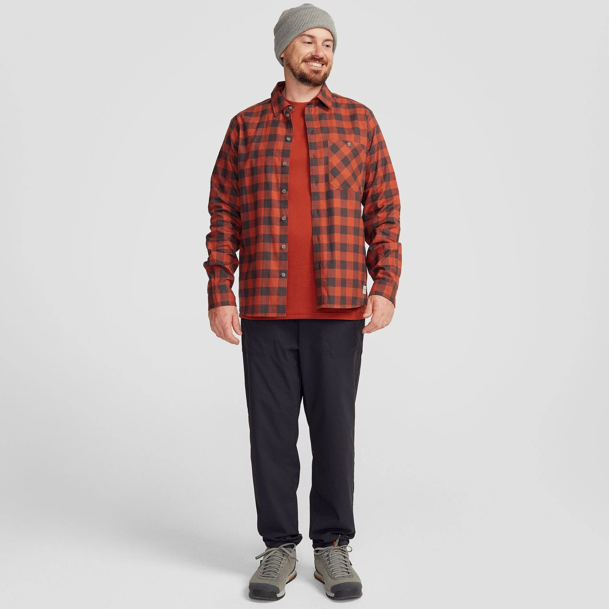 Fyfe Men's L/S Shirt - Redwood Gingham - Image 2
