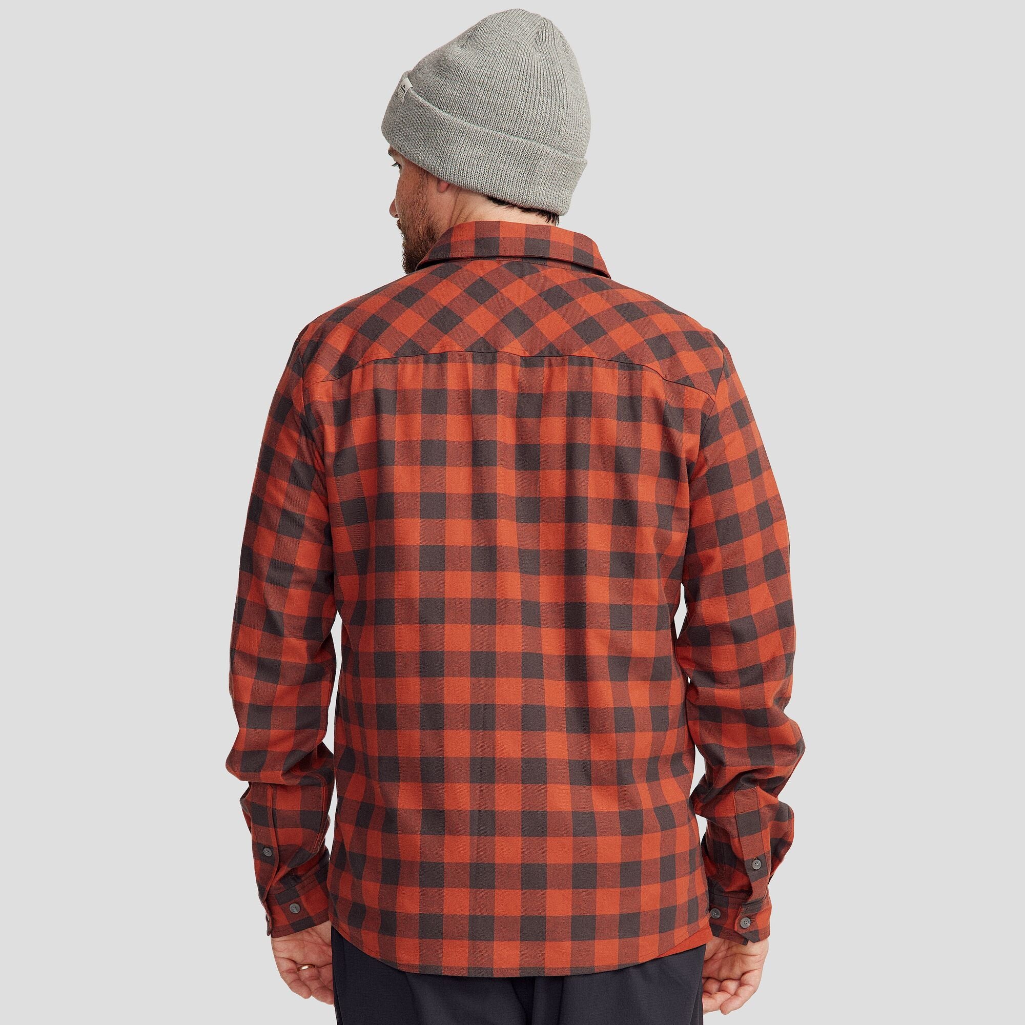 Fyfe Men's L/S Shirt - Redwood Gingham - Image 4