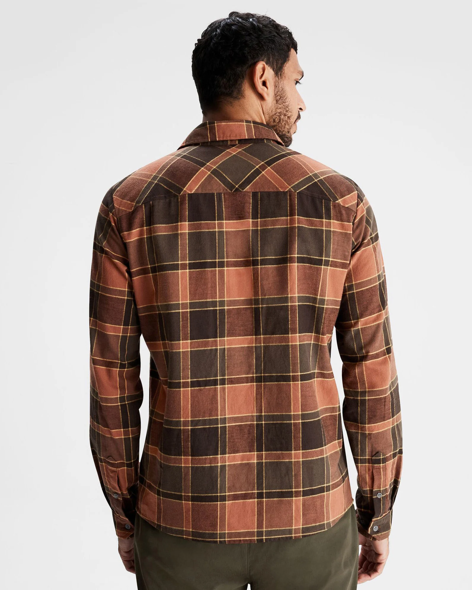 Men's Fyfe Flannel Shirt - Redwood Plaid - Image 3