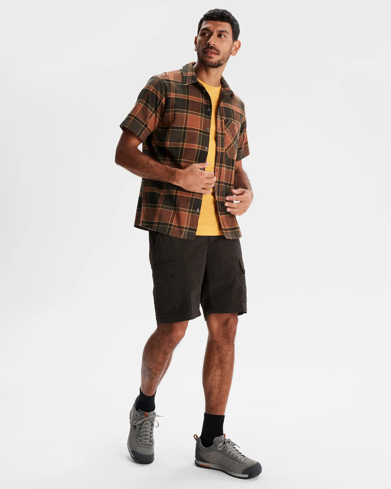 Men's Fyfe Short Sleeve Shirt - Redwood Plaid - Image 2