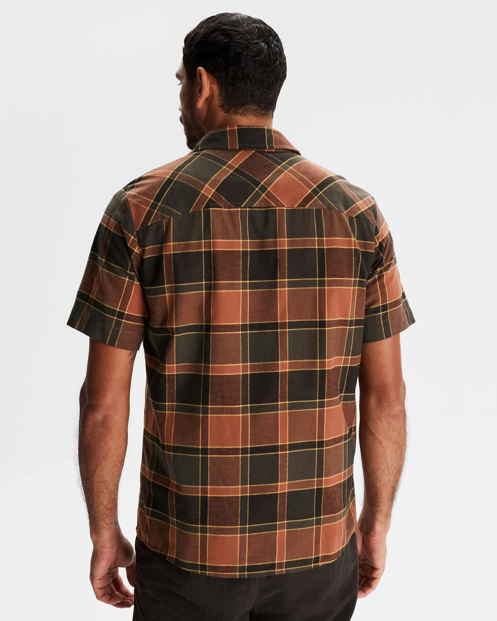 Men's Fyfe Short Sleeve Shirt - Redwood Plaid - Image 4