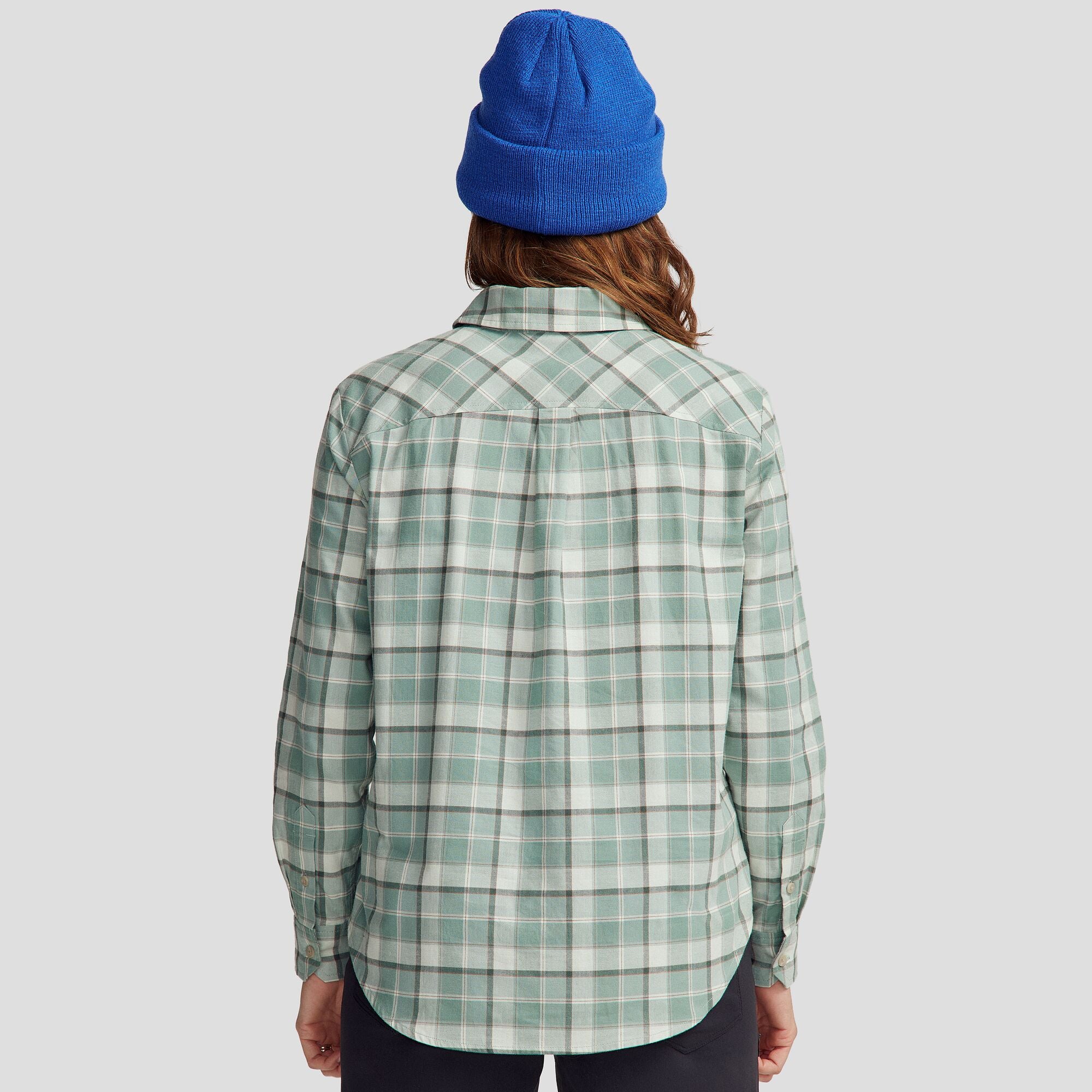 Women's Fyfe L/S Shirt - Deep Forest Plaid - Image 4