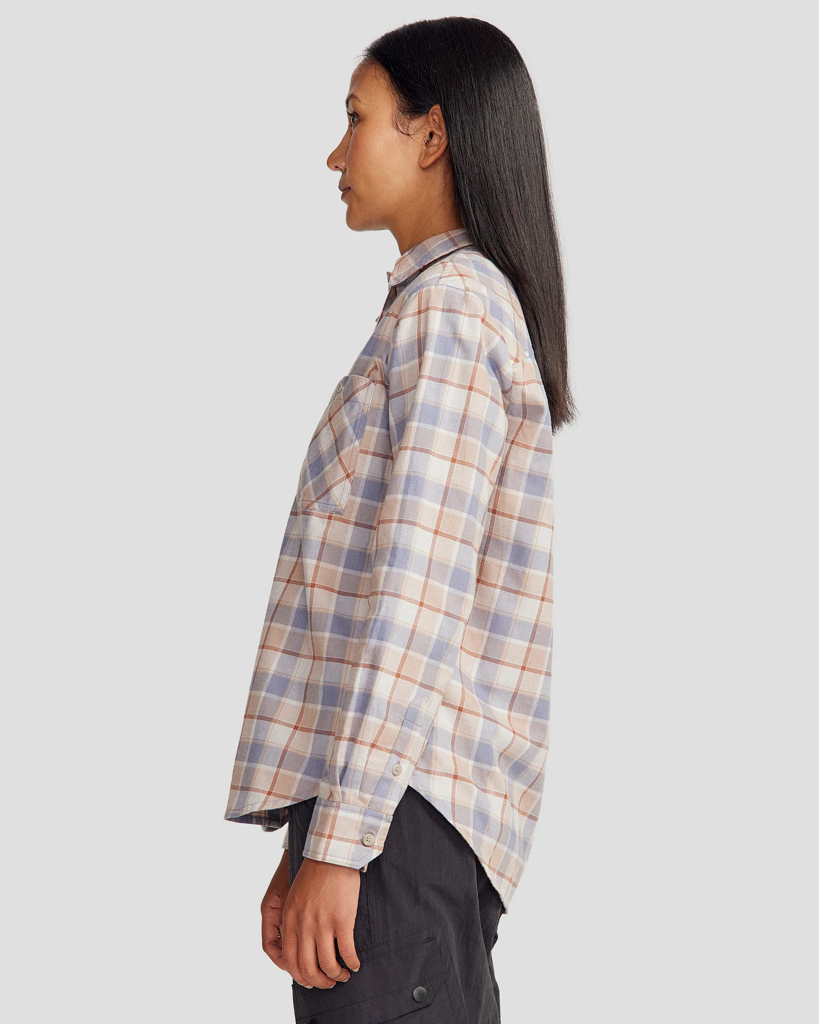 Women's Fyfe Flannel Shirt - Haze Plaid - Image 3
