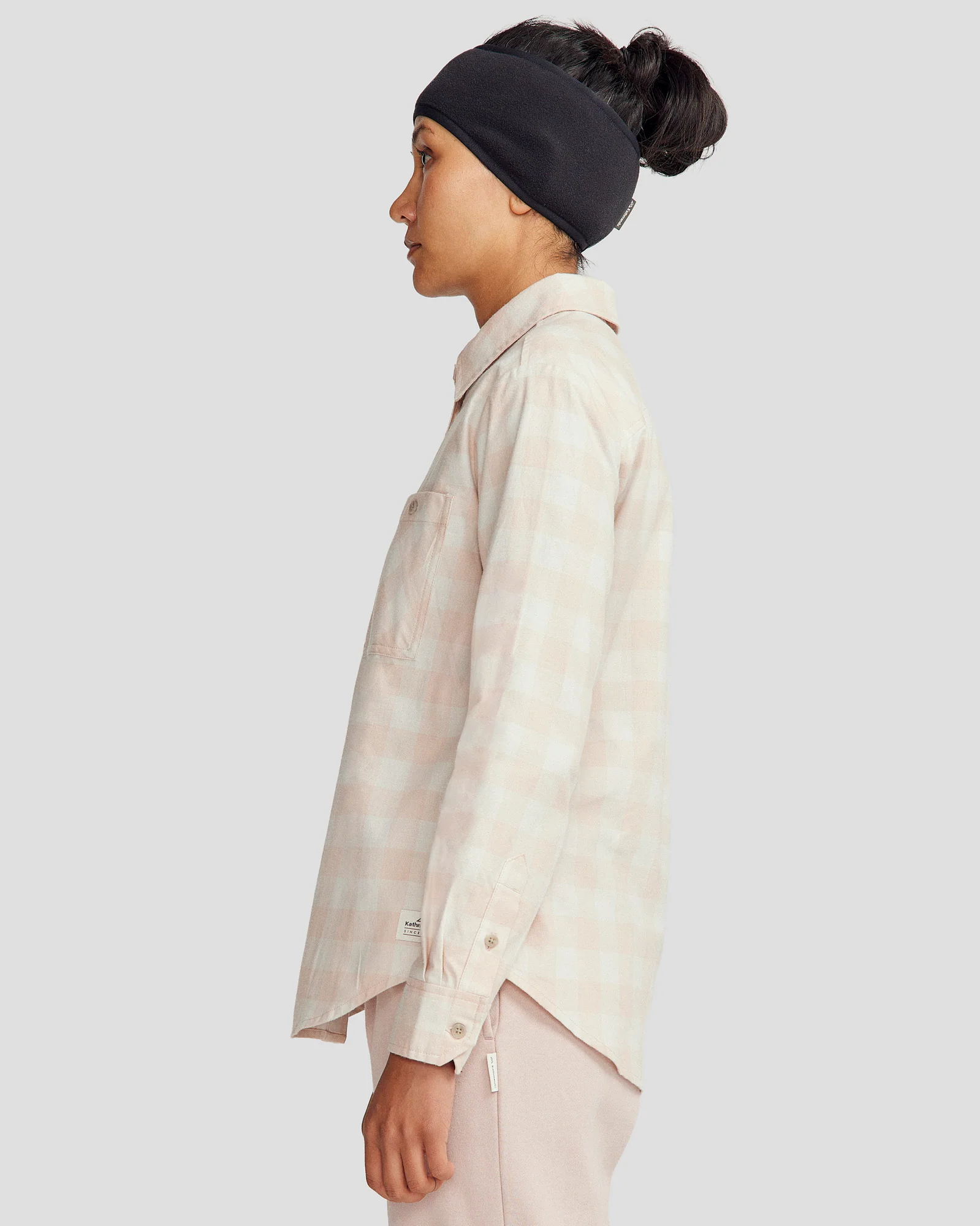 Women's Fyfe Flannel Shirt - Mineral Gingham - Image 3