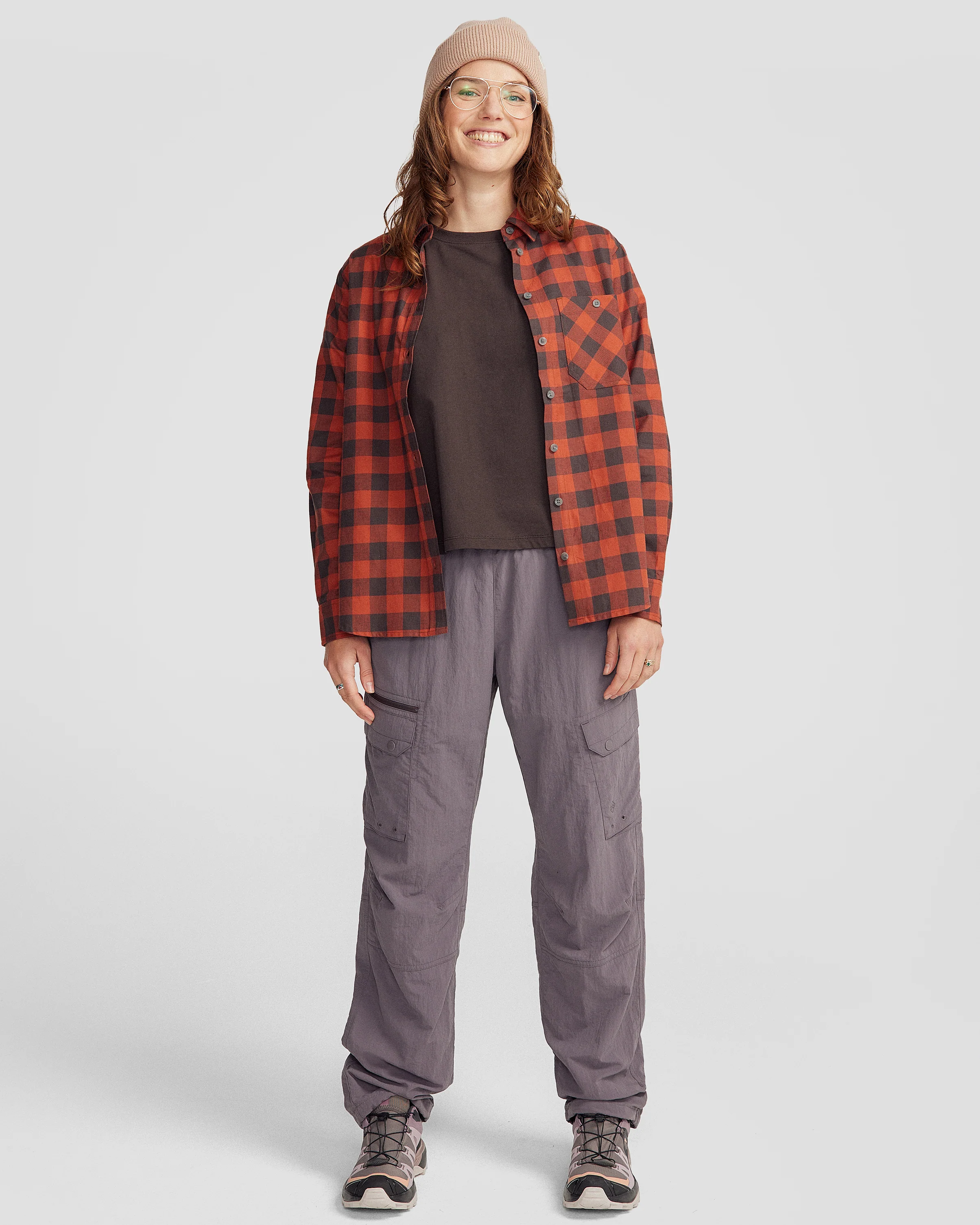 Fyfe Women's L/S Shirt - Redwood Gingham - Image 2