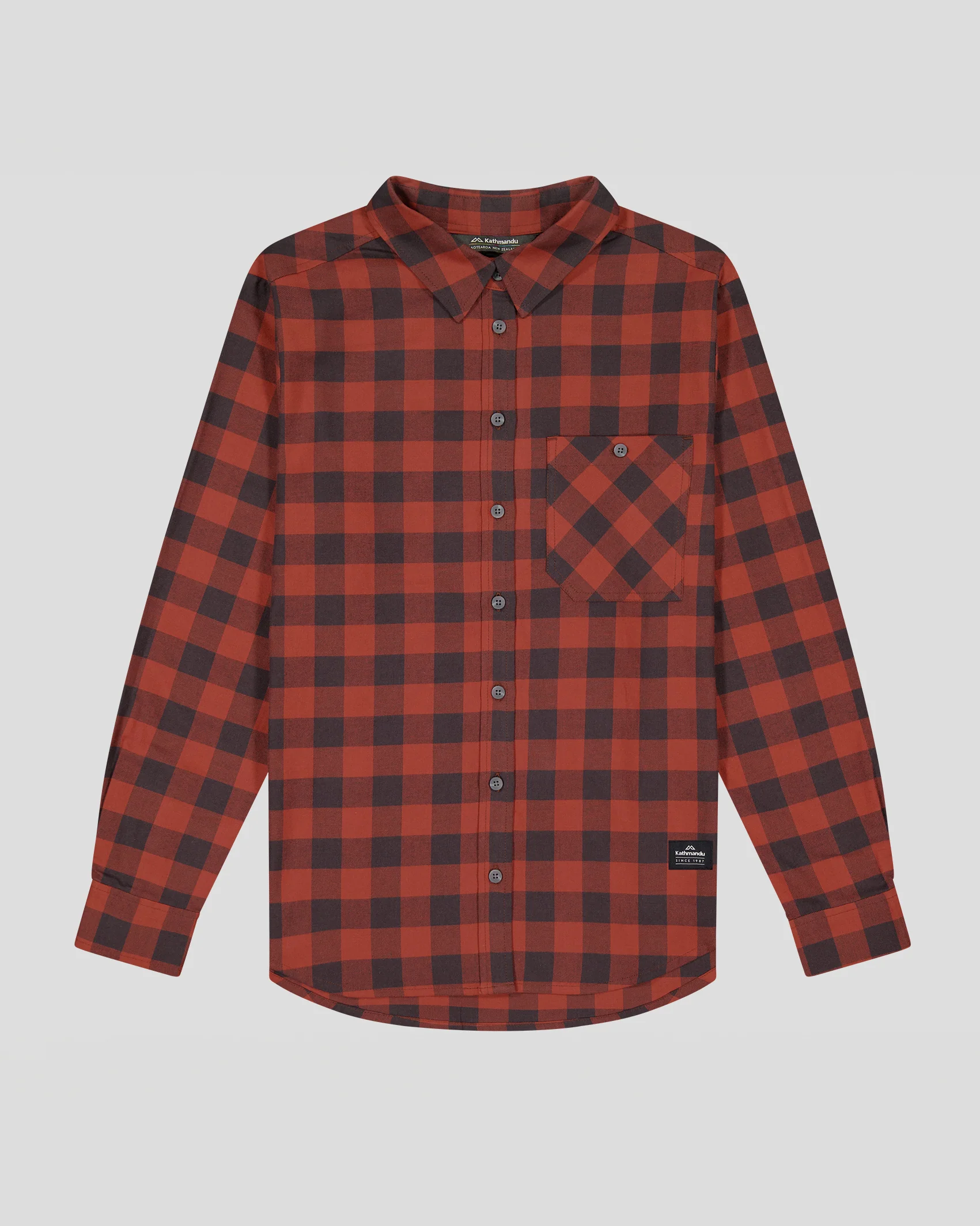 Fyfe Women's L/S Shirt - Redwood Gingham - Image 5