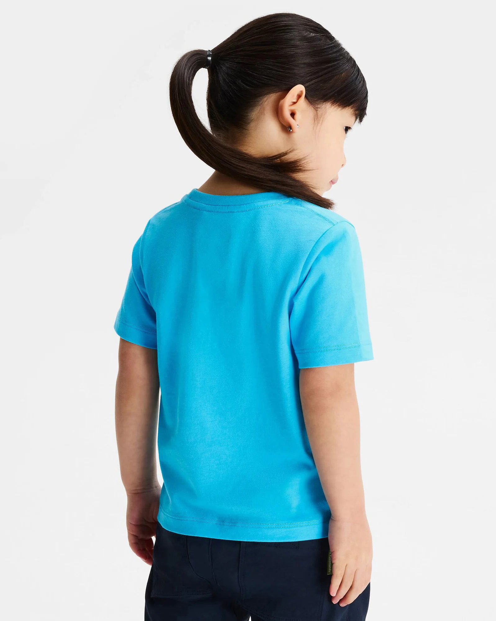 Kids' Geo Skink Organic Cotton T-shirt - Light Sea - Image 5
