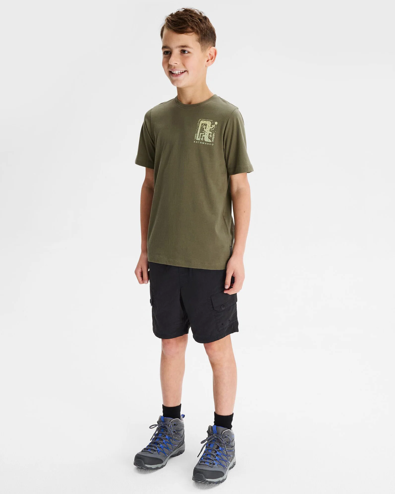 Boys' Geo Skink Organic Cotton T-shirt - Beech - Image 2