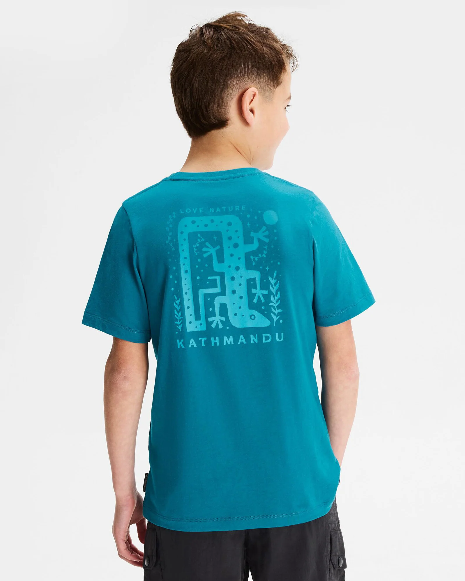 Boys' Geo Skink Organic Cotton T-shirt - Dark Eddy - Image 3
