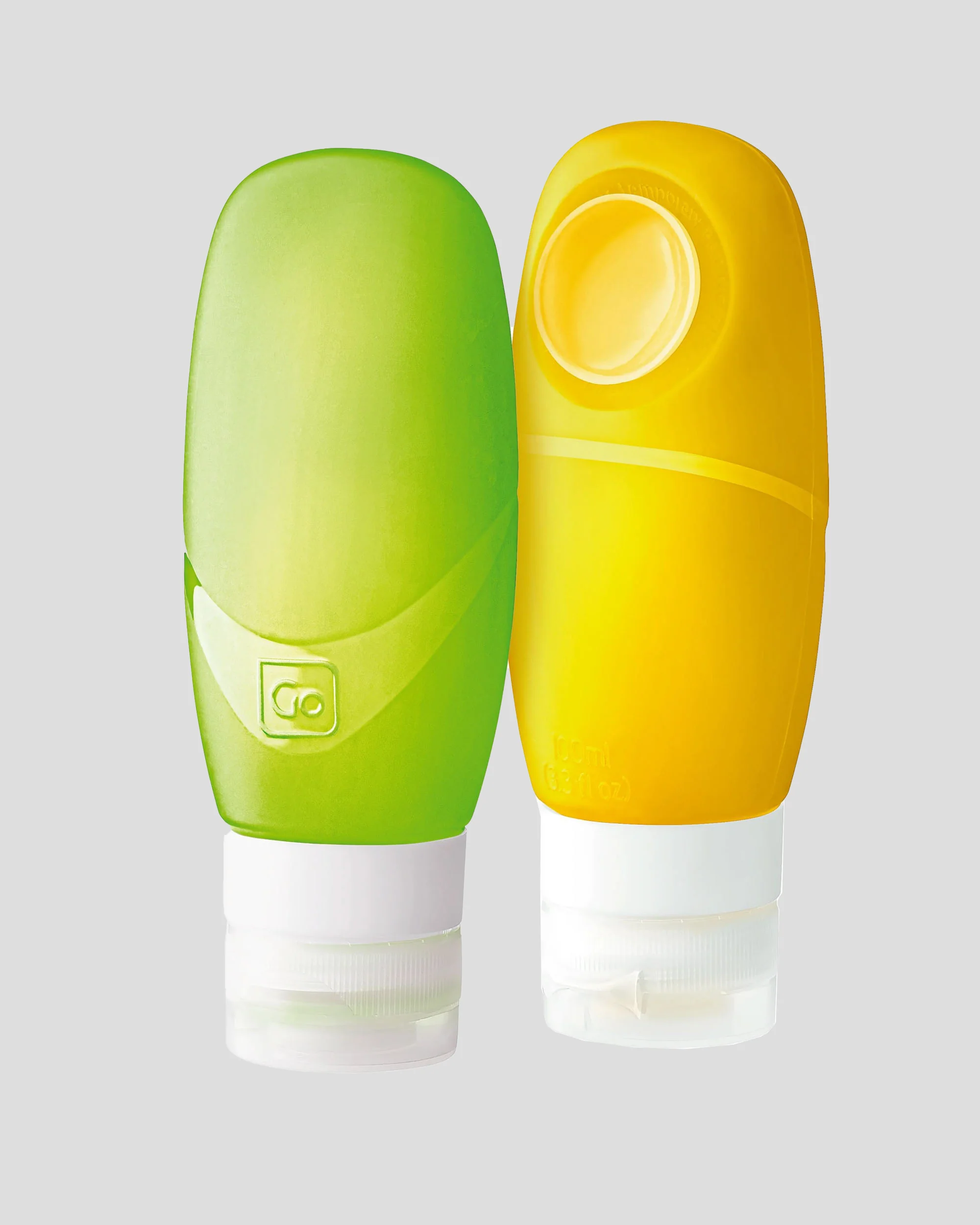 Go Travel Duo Squeezy Bottle 100ml - Yellow/Green - Image 2