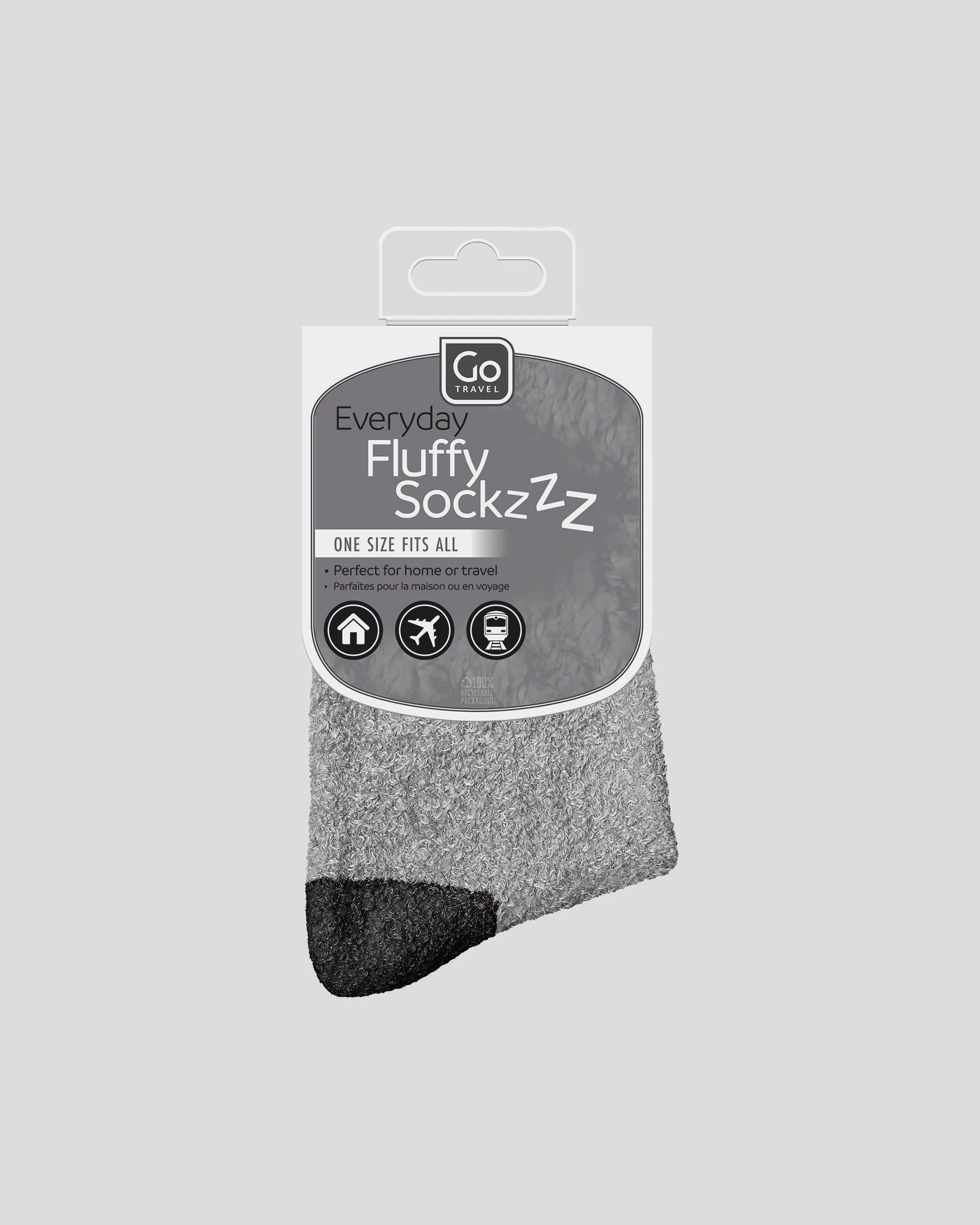 Go Travel Everyday Fluffy Sockzzz - Black - Image 3