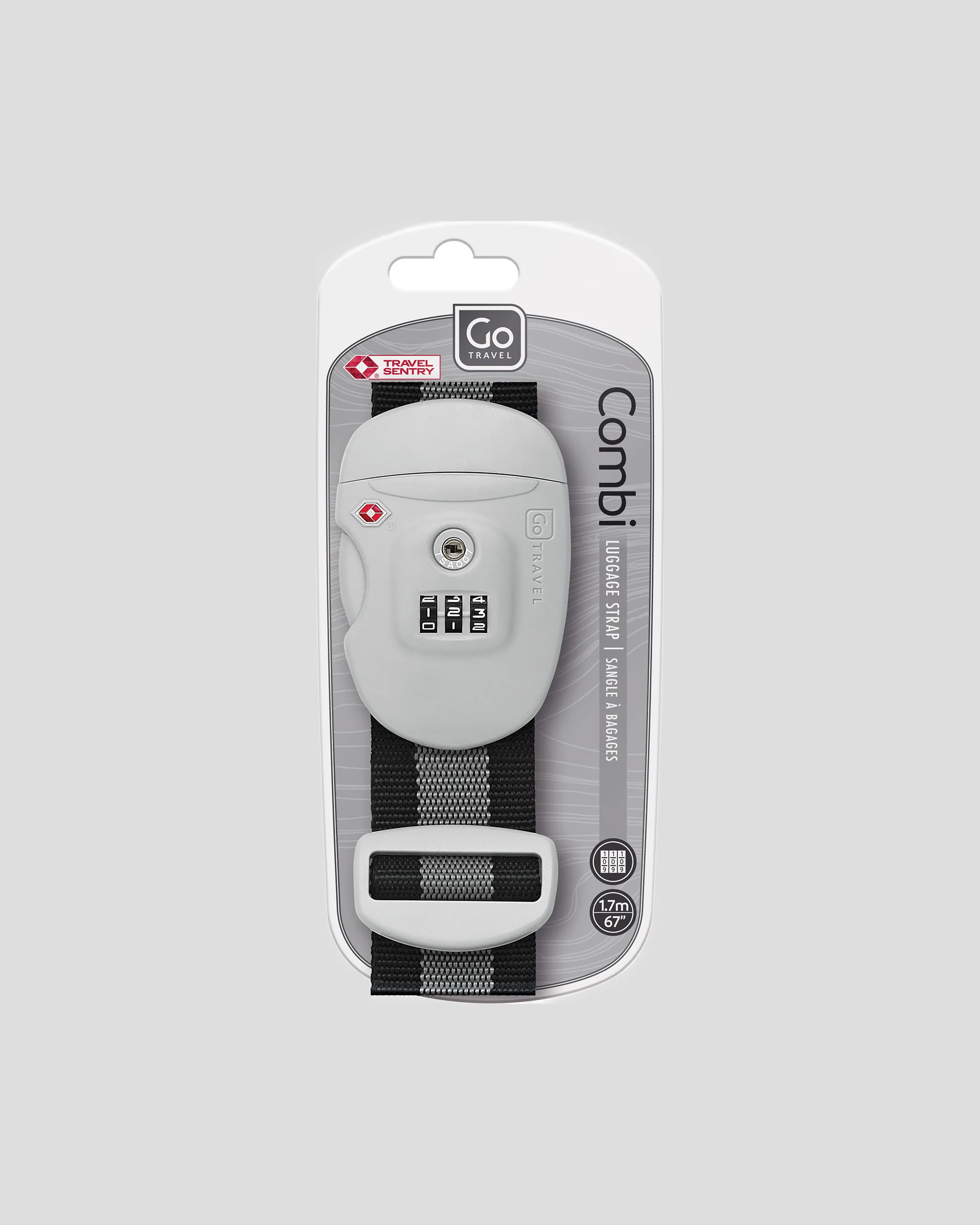 Go Travel TSA Combi Luggage Strap - Black - Image 3