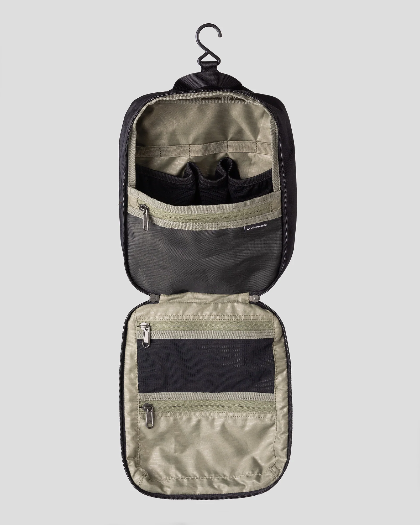 Hanging Toiletry Kit Bag - Black - Image 2