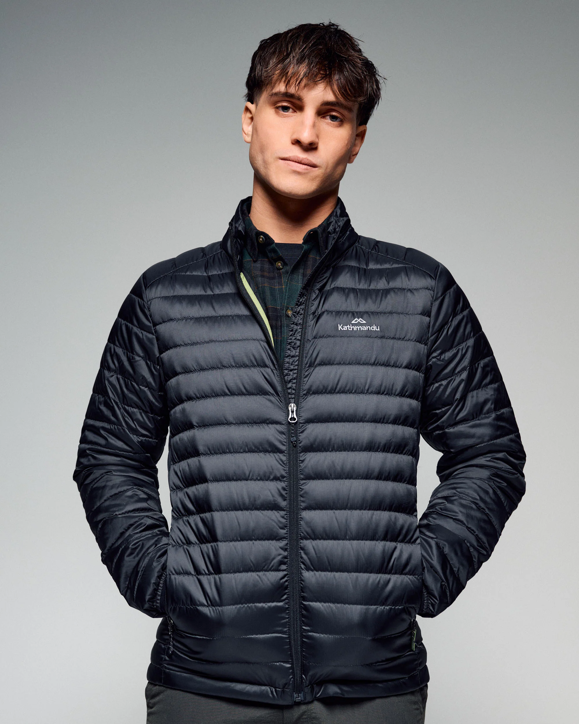 Men's Heli 600 Fill Lightweight Down Jacket - Black - Image 3