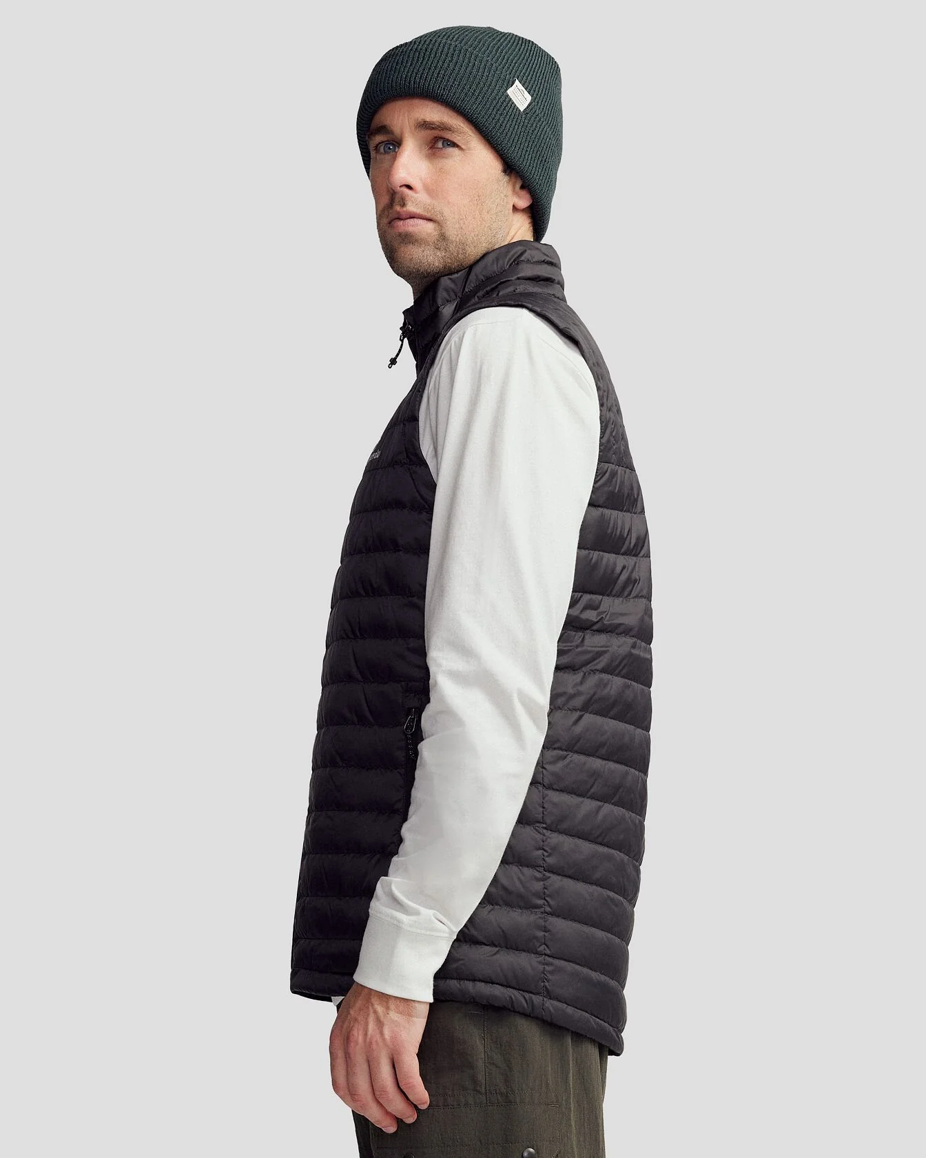 Men's Heli Down Vest - Black - Image 4