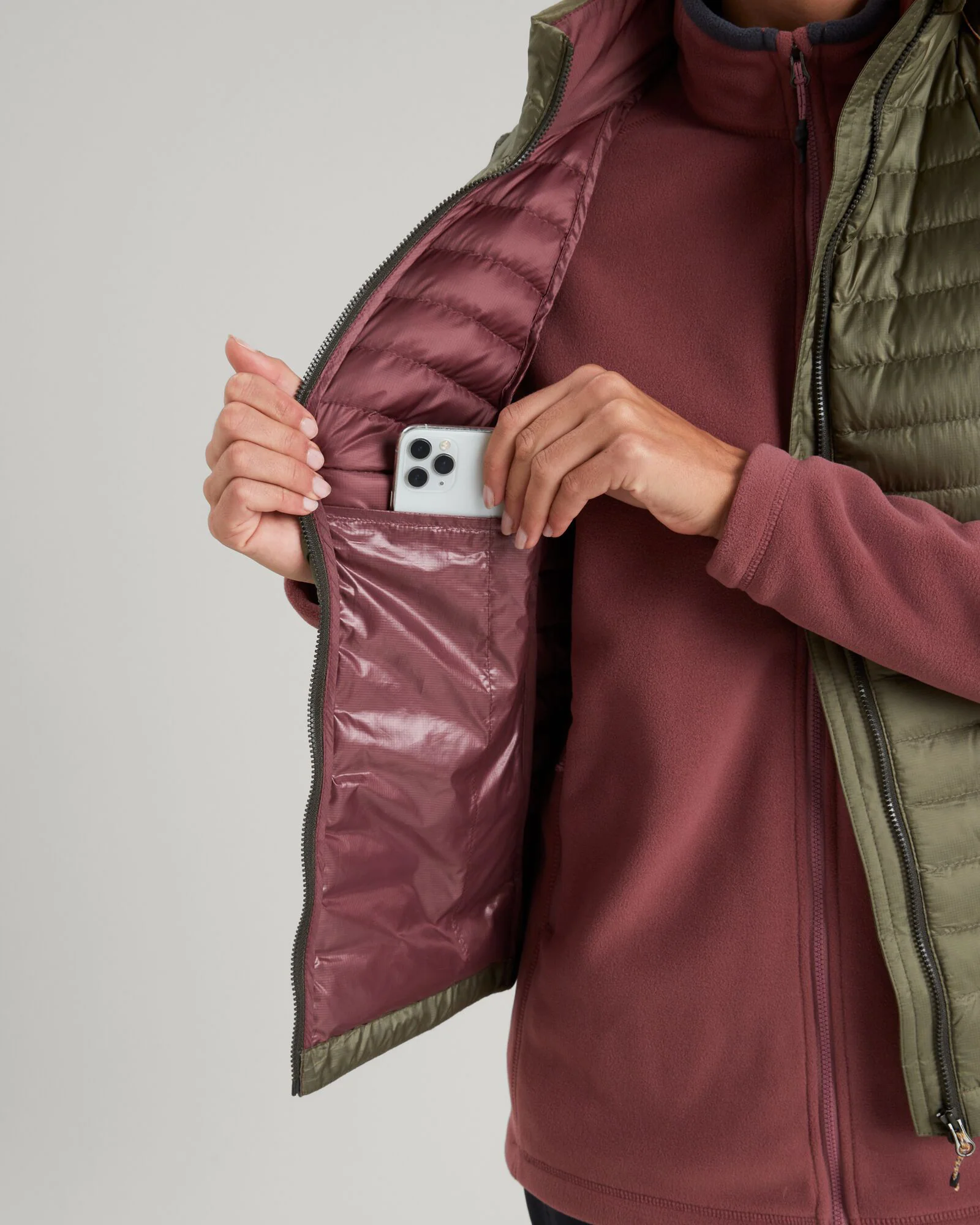 Women's Heli R Down Vest - Beech - Image 5