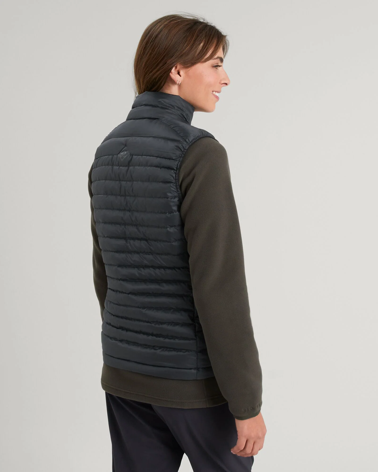 Women's Heli R Down Vest - Black Stingray - Image 4