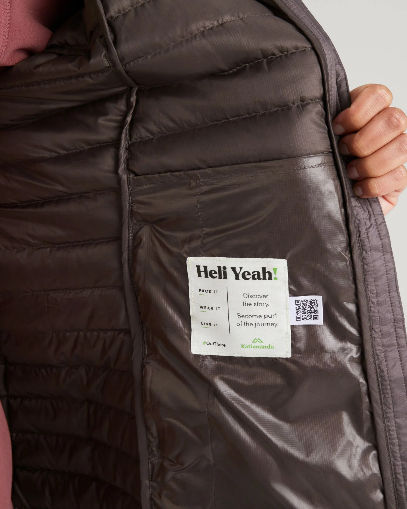 Women's Heli R Down Parka Jacket - Light Quartz - Image 8