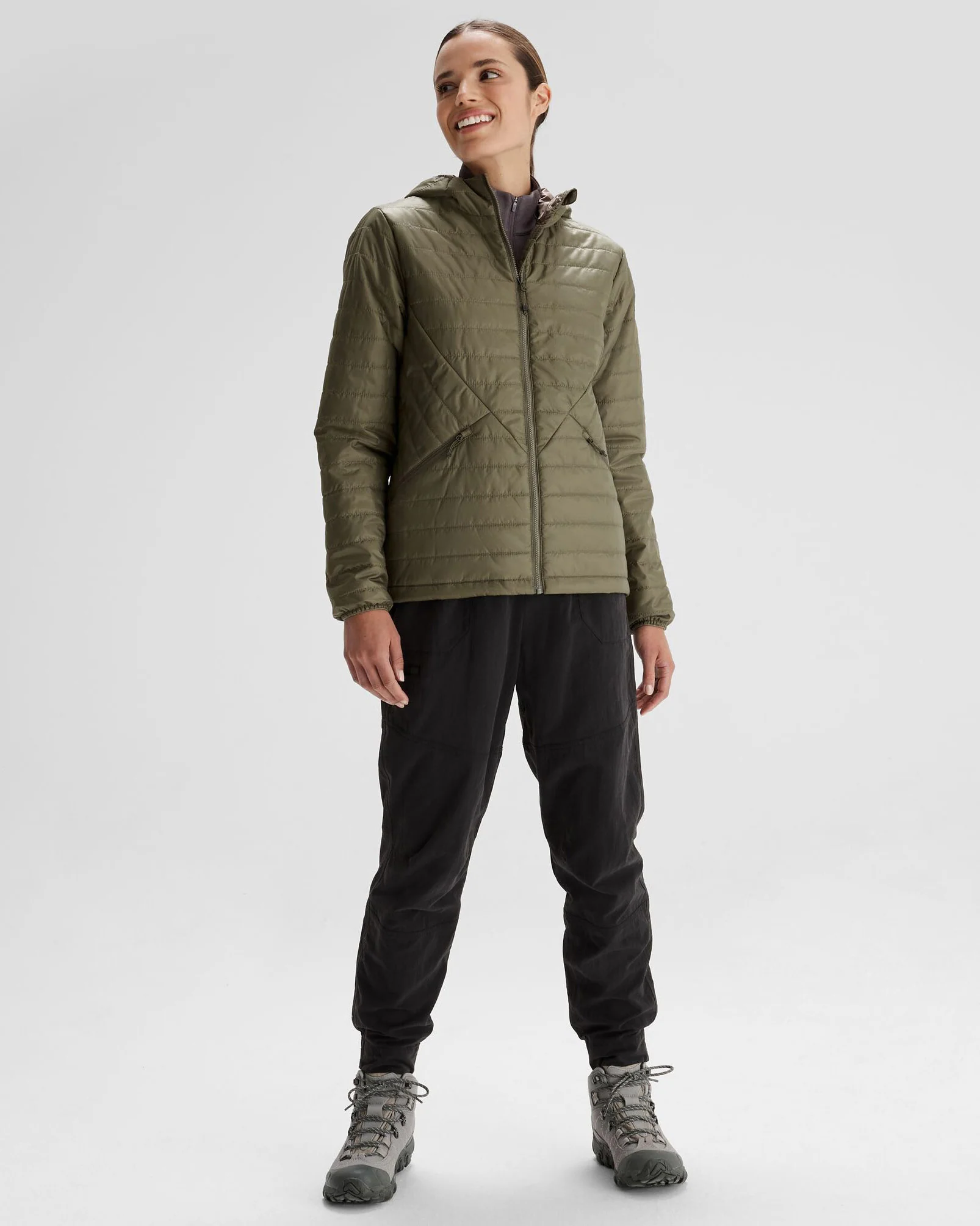 Women's Heli R Insulated Hooded Jacket - Beech - Image 2
