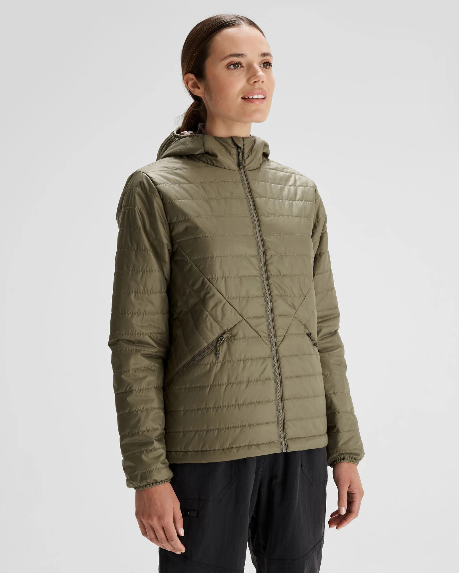 Women's Heli R Insulated Hooded Jacket - Beech - Image 3