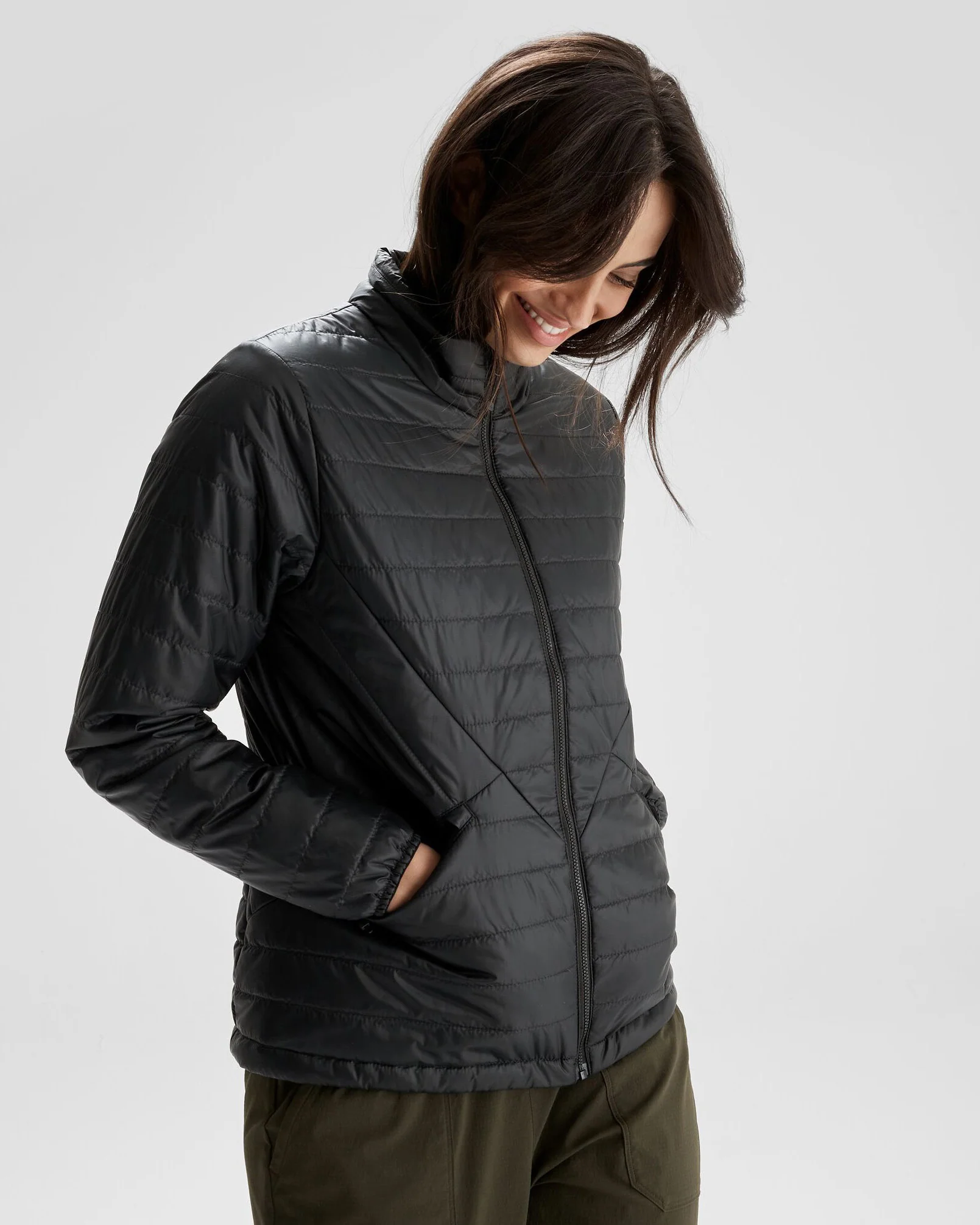 Women's Heli R Insulated Jacket - Black Stingray - Image 3