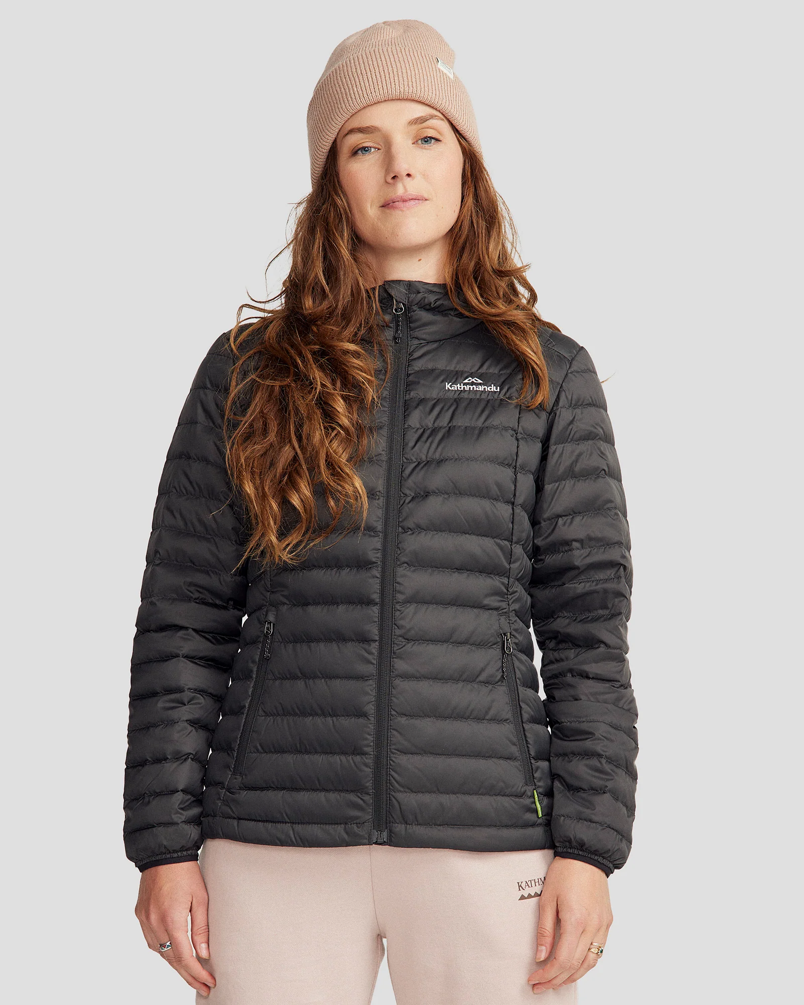 Women's Heli Hooded Down Jacket - Black