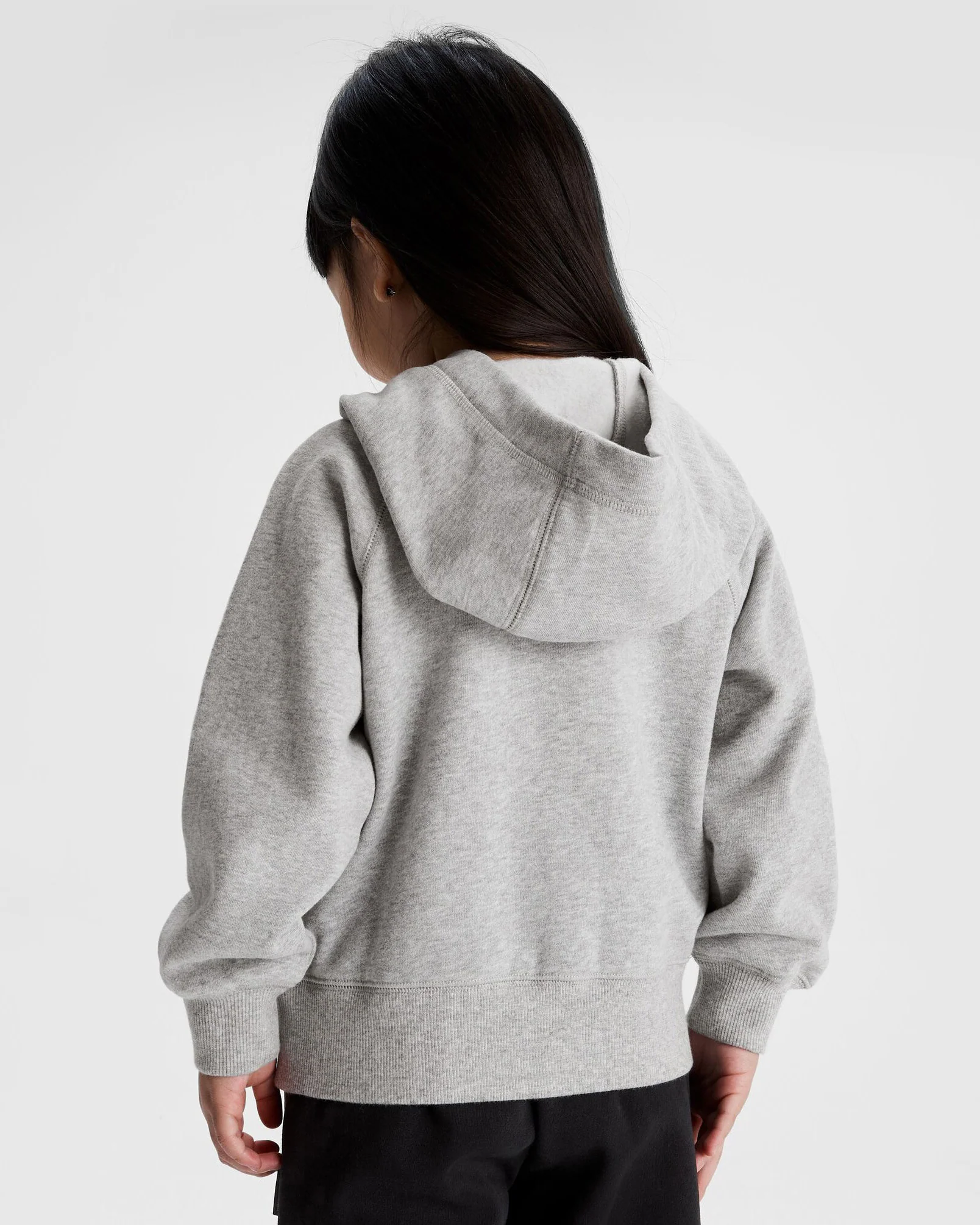 Kids' Heritage Logo LT BB Hoodie - Light Grey Marle - Image 4