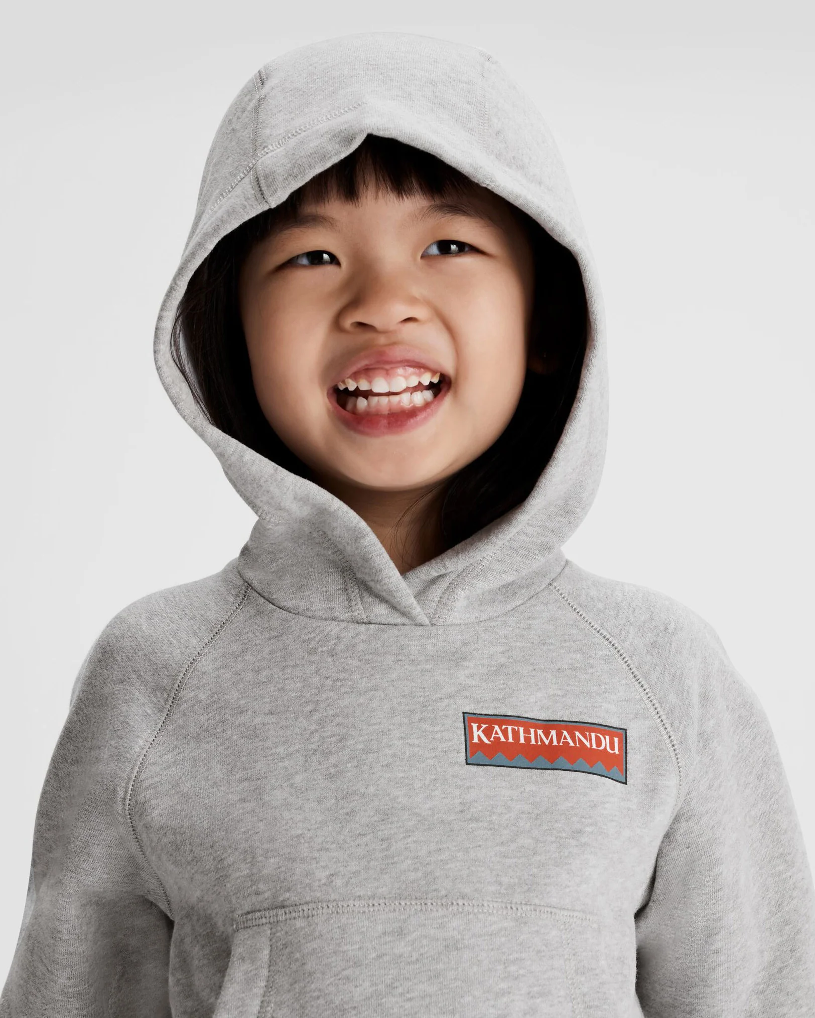 Kids' Heritage Logo LT BB Hoodie - Light Grey Marle - Image 5