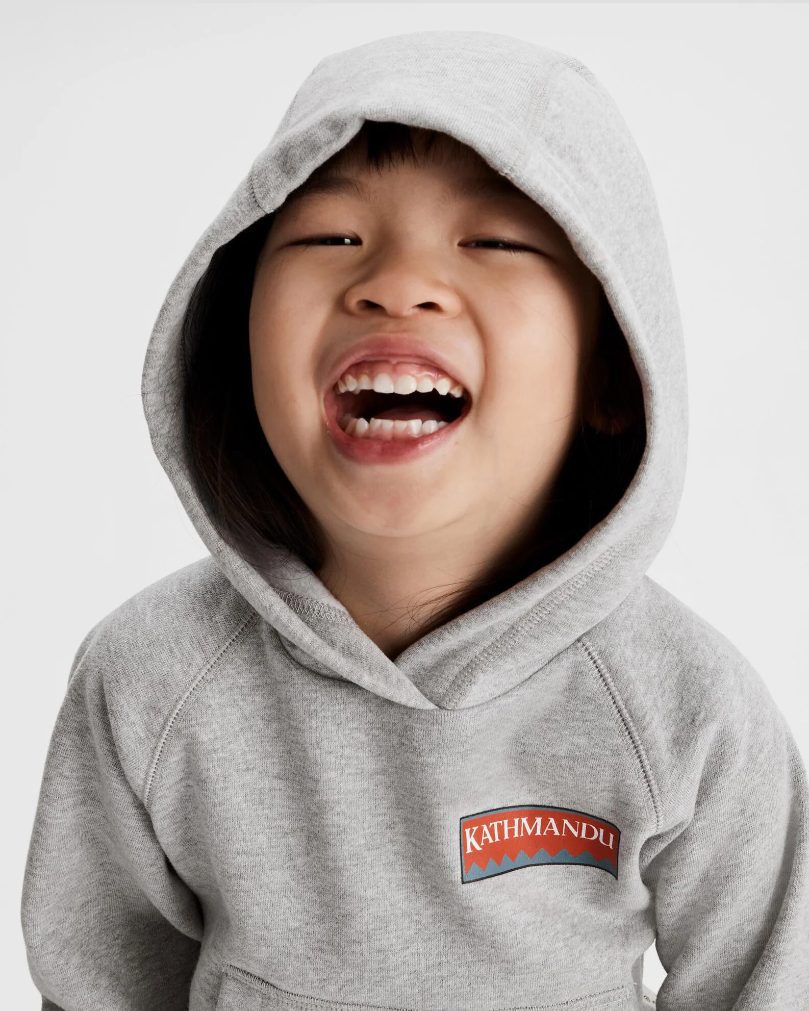 Kids' Heritage Logo LT BB Hoodie - Light Grey Marle - Image 6