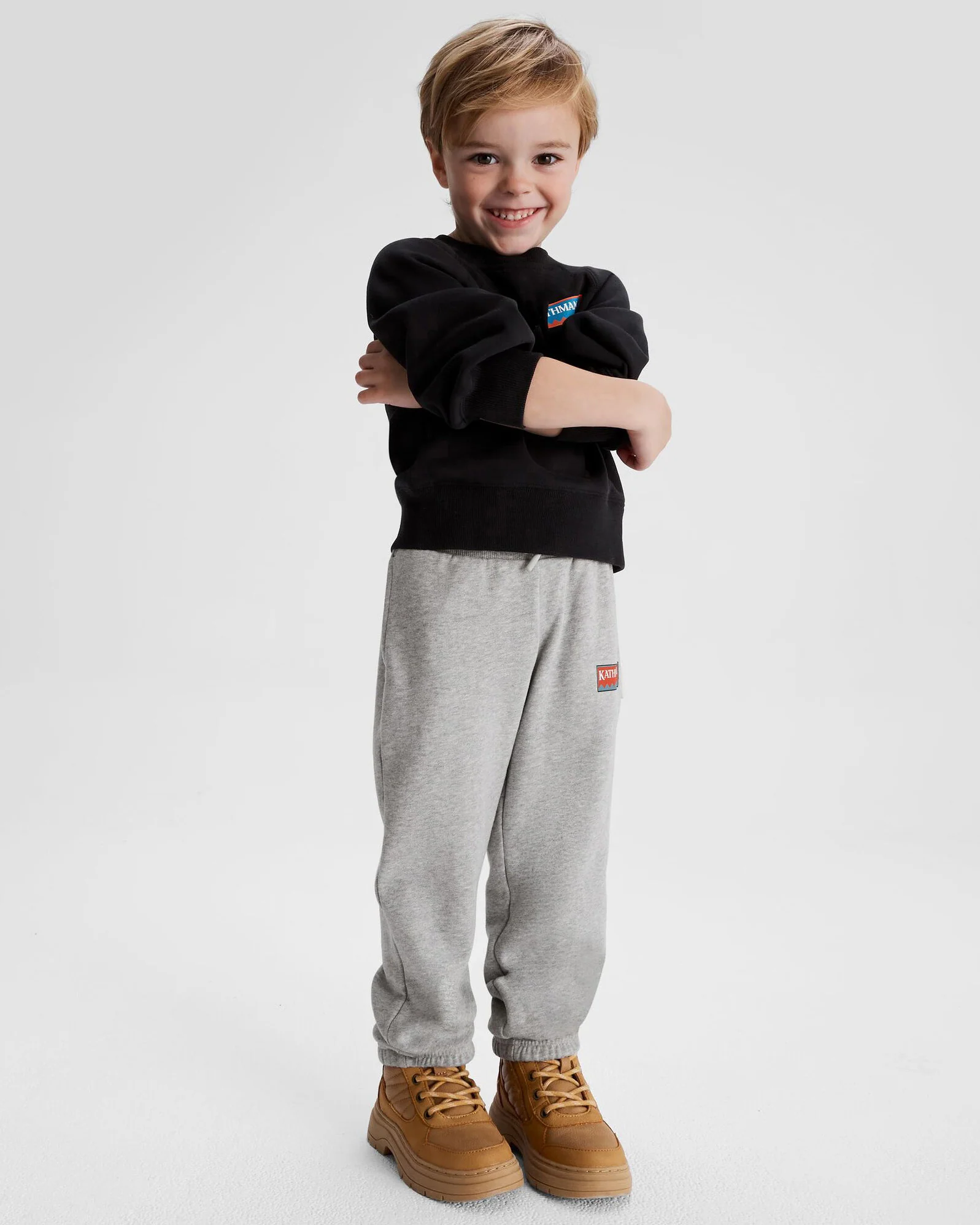 Kids' Heritage Logo LT BB Jogger - Light Grey Marle - Image 2