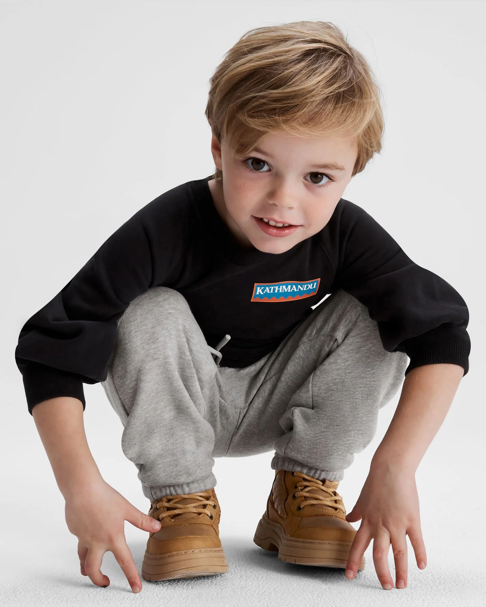 Kids' Heritage Logo LT BB Jogger - Light Grey Marle - Image 5
