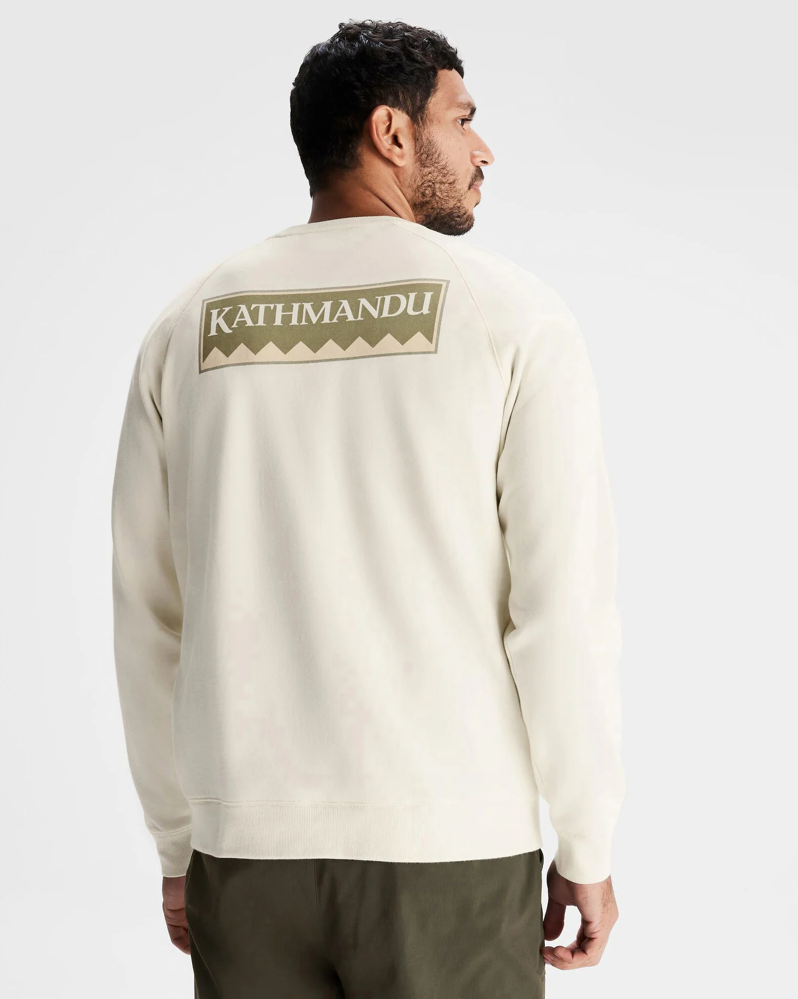 Men's Heritage Logo LT BB Crew Sweatshirt - Natural - Image 3