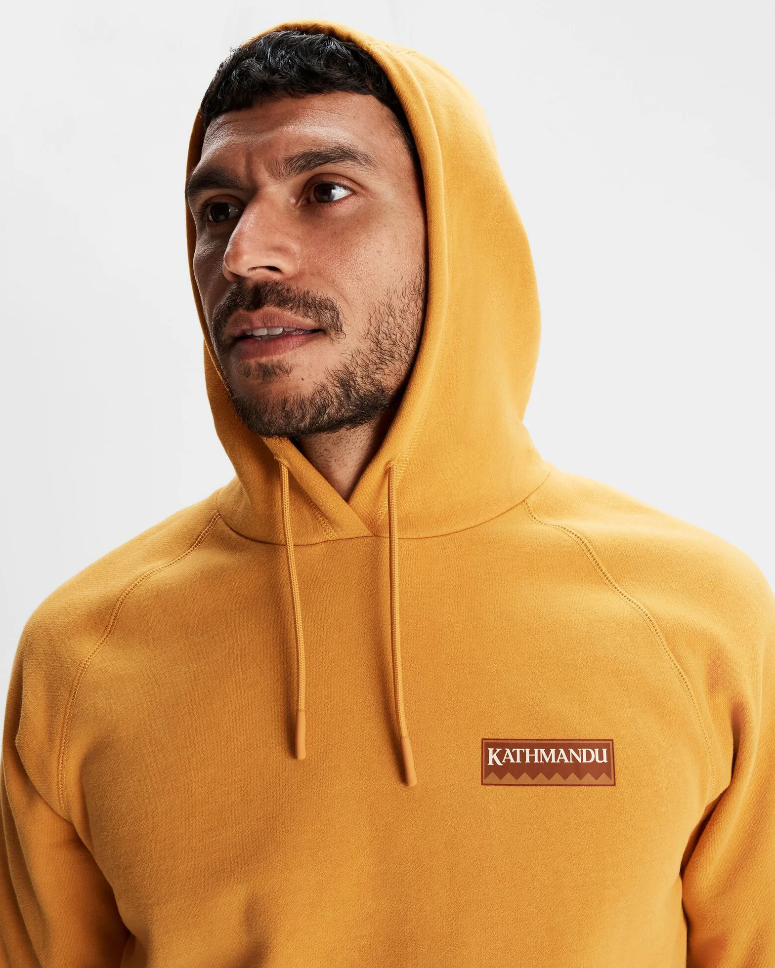 Men's Heritage Logo LT BB Hoodie  - Mustard Yellow - Image 4