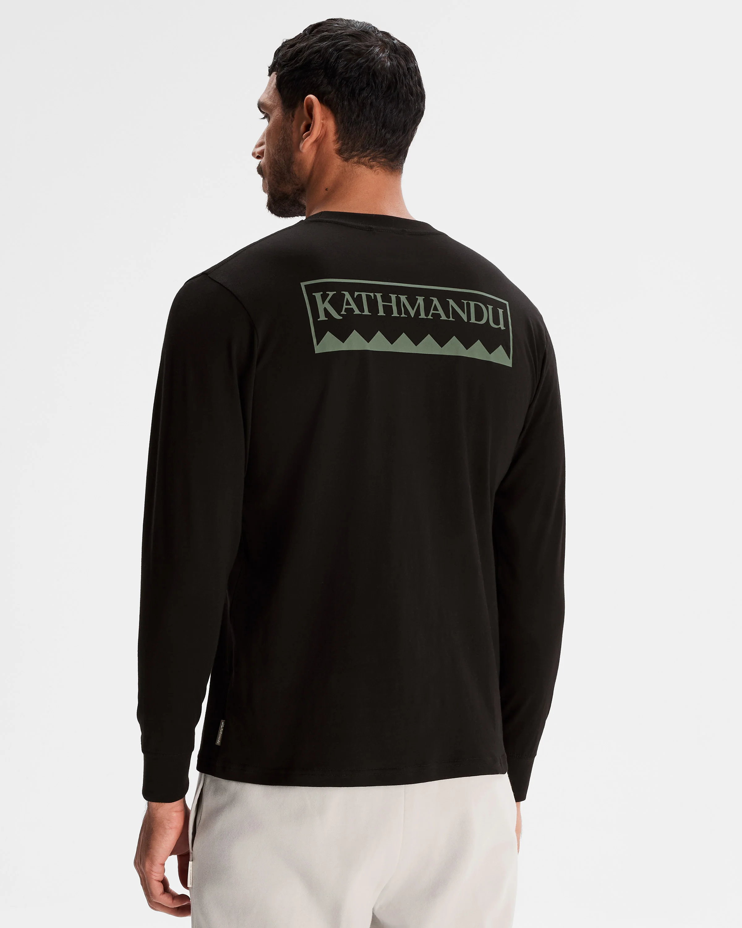 Men's Heritage Organic Cotton Long Sleeve T-shirt - Black - Image 3