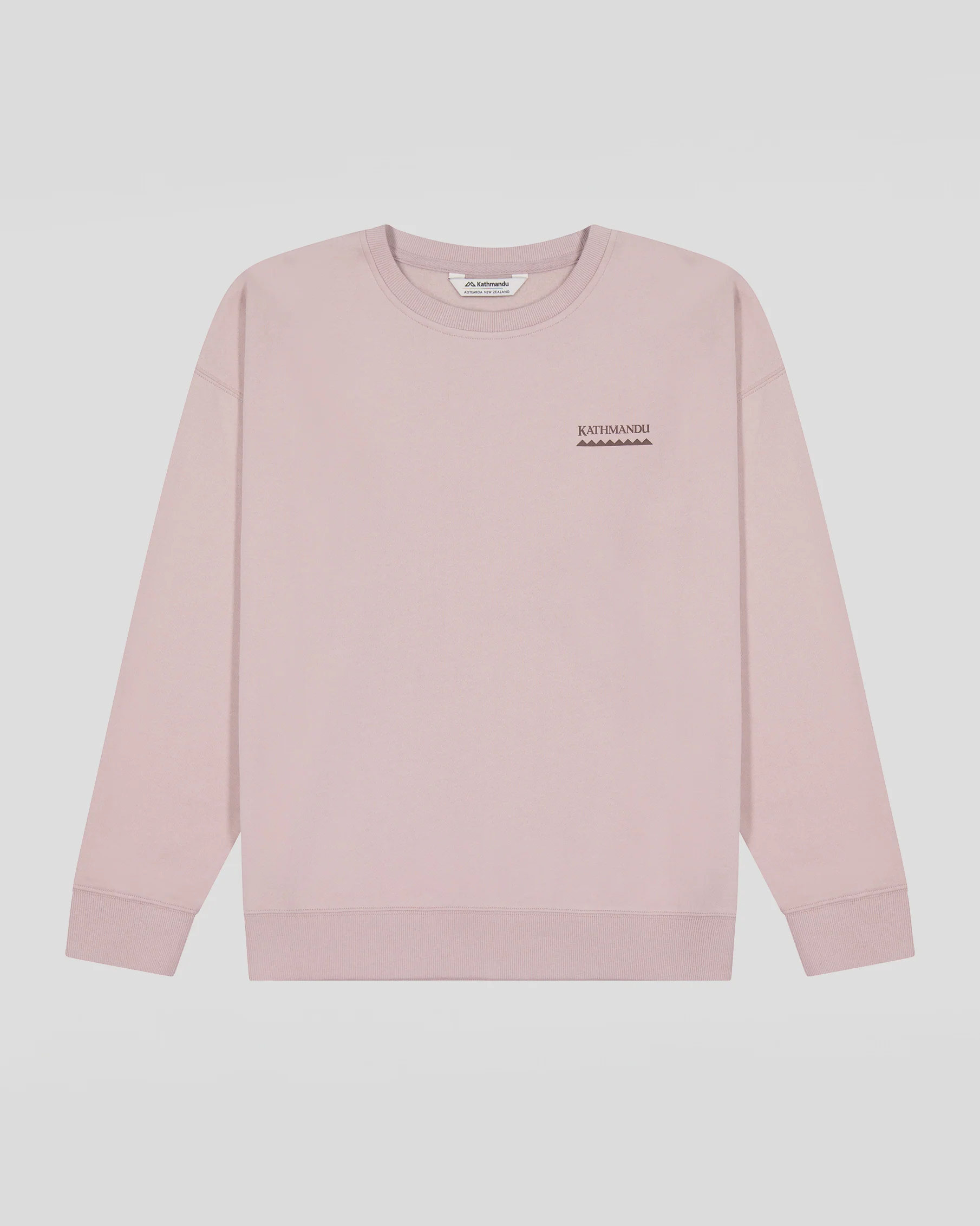 Women's Heritage Logo Slouchy Brushed Crew - Light Taupe - Image 7