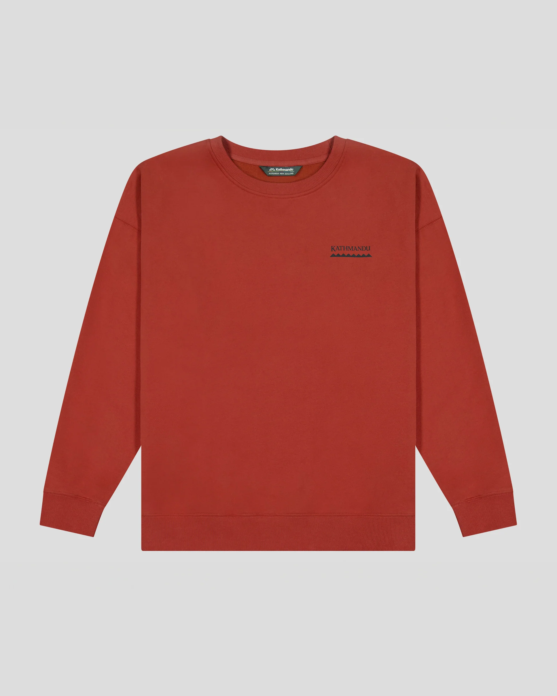 Women's Heritage Logo Slouchy Brushed Crew - Redwood - Image 5