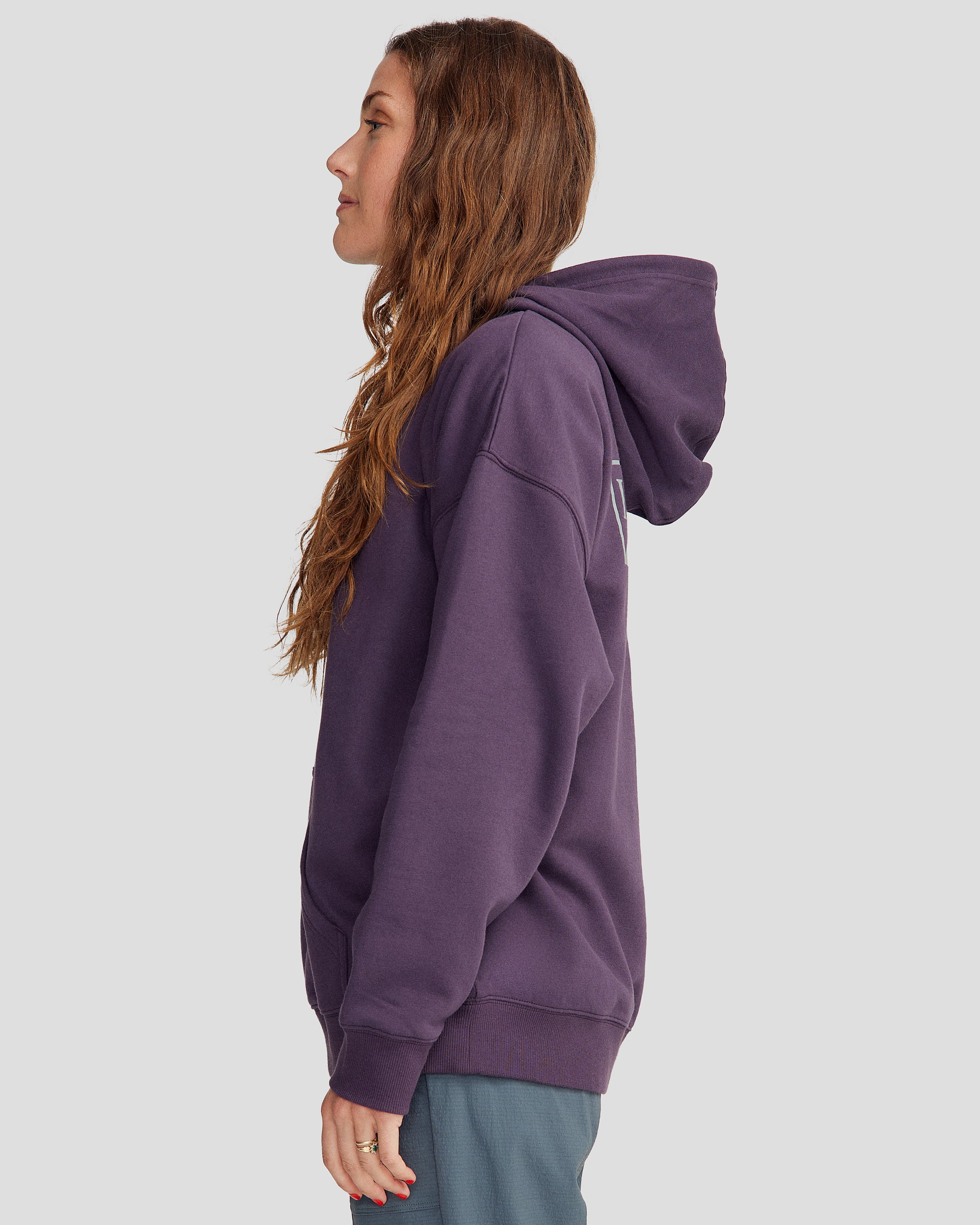 Heritage Logo Women's Slouchy Brushed Hoodie - Orbit - Image 3