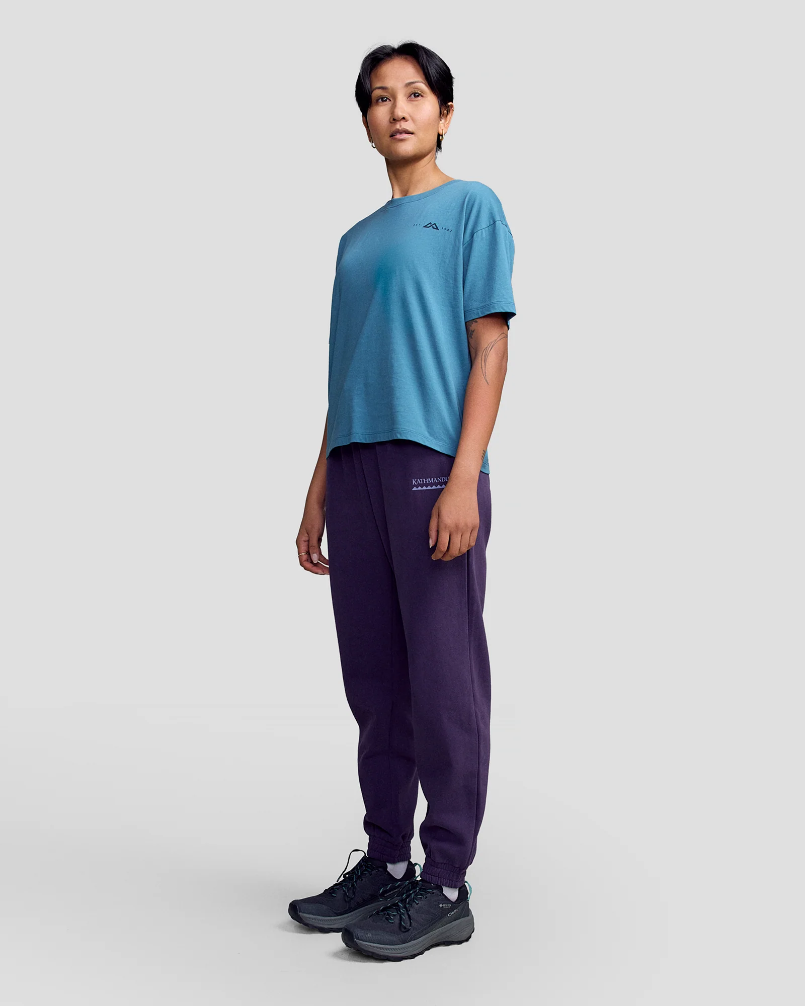 Heritage Logo Women's Slouchy Brushed Joggers - Orbit - Image 2