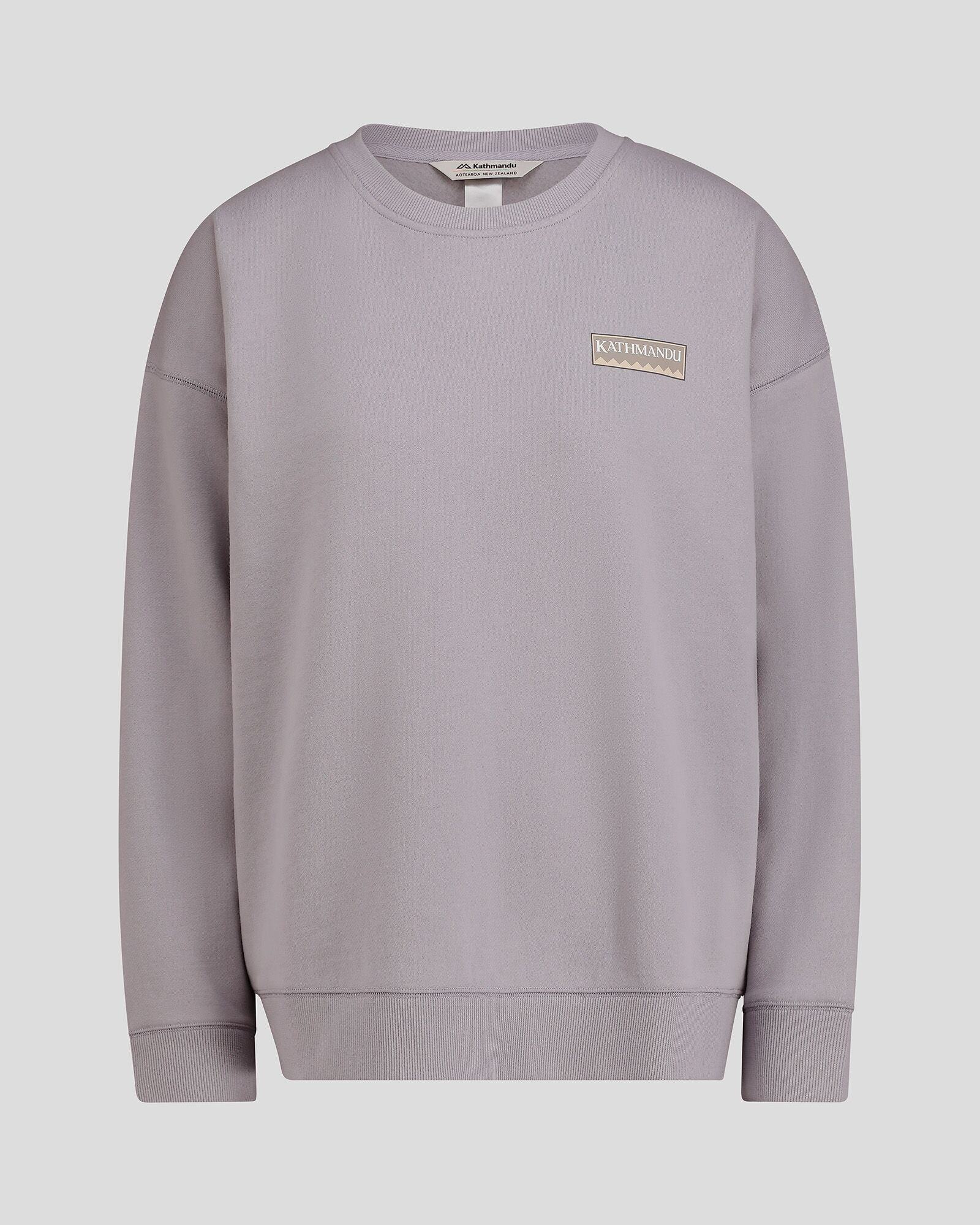 Women's Heritage Logo Slouchy LT BB Crew Sweatshirt - Light Haze - Image 4