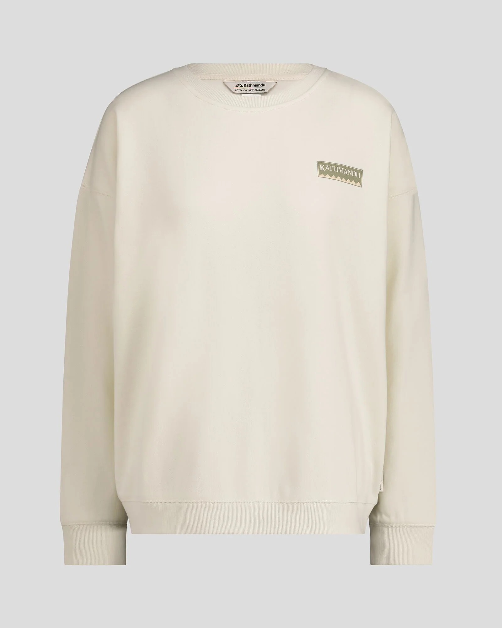 Women's Heritage Logo Slouchy LT BB Crew Sweatshirt - Natural - Image 4